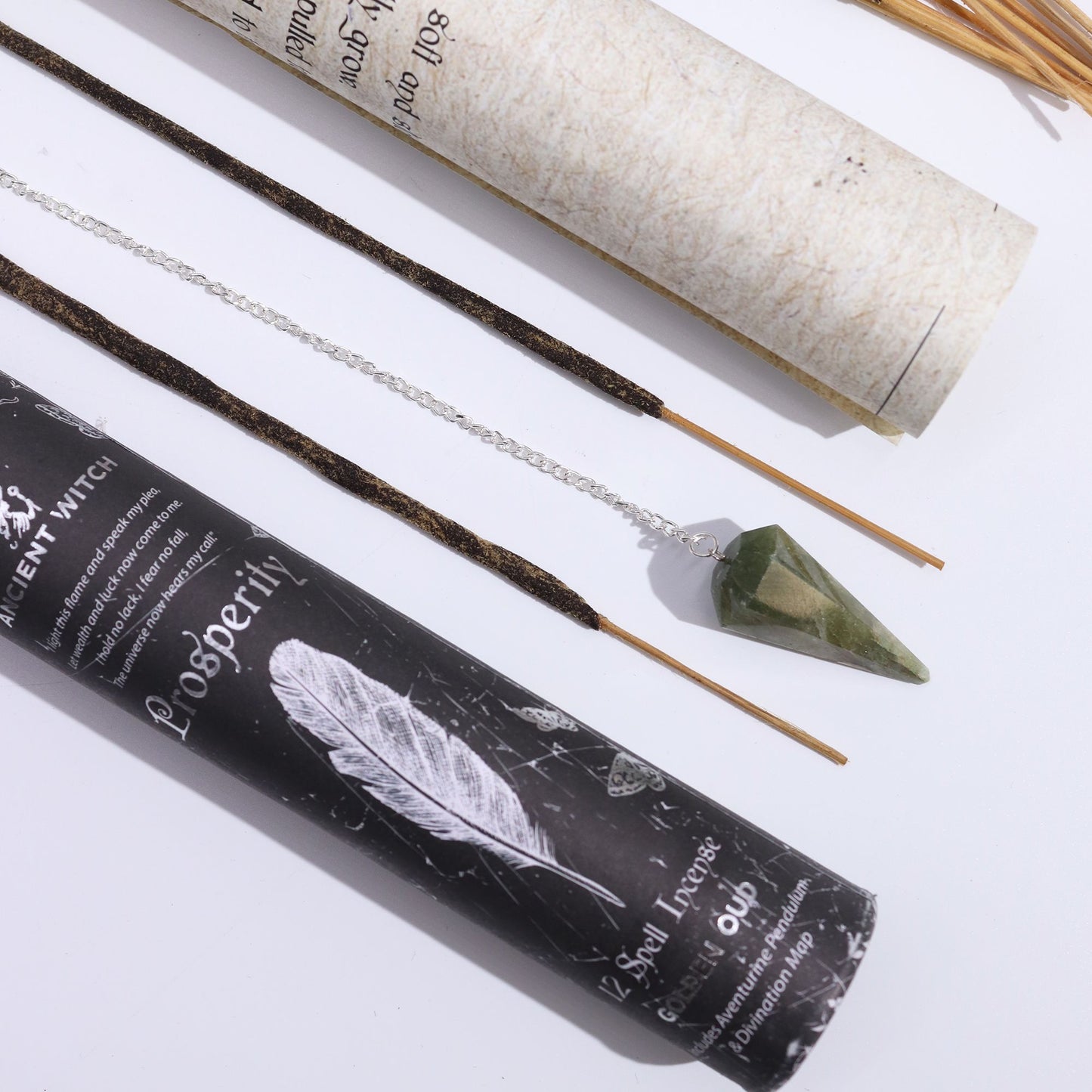 Encens — Prospérité · Pendule d’aventurine