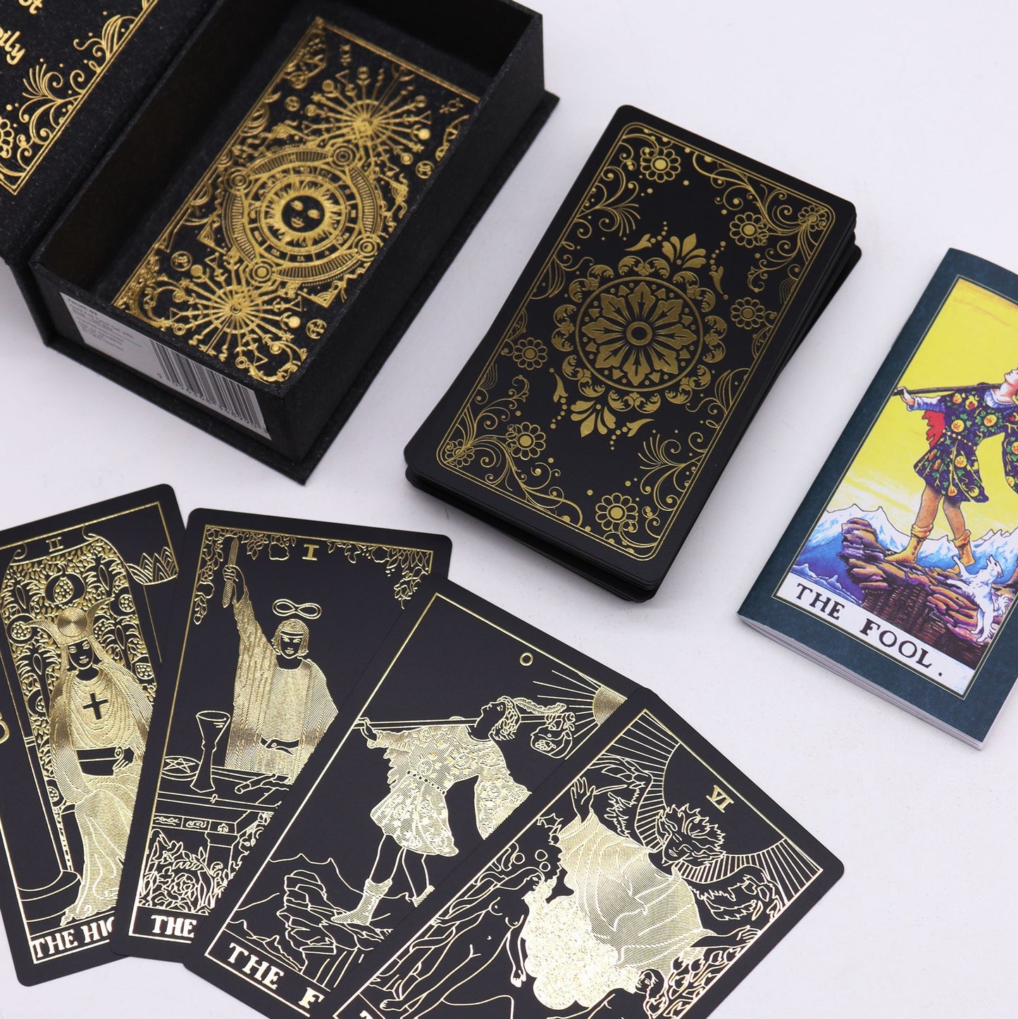 Jeu de tarot doré — Coffret cadeau