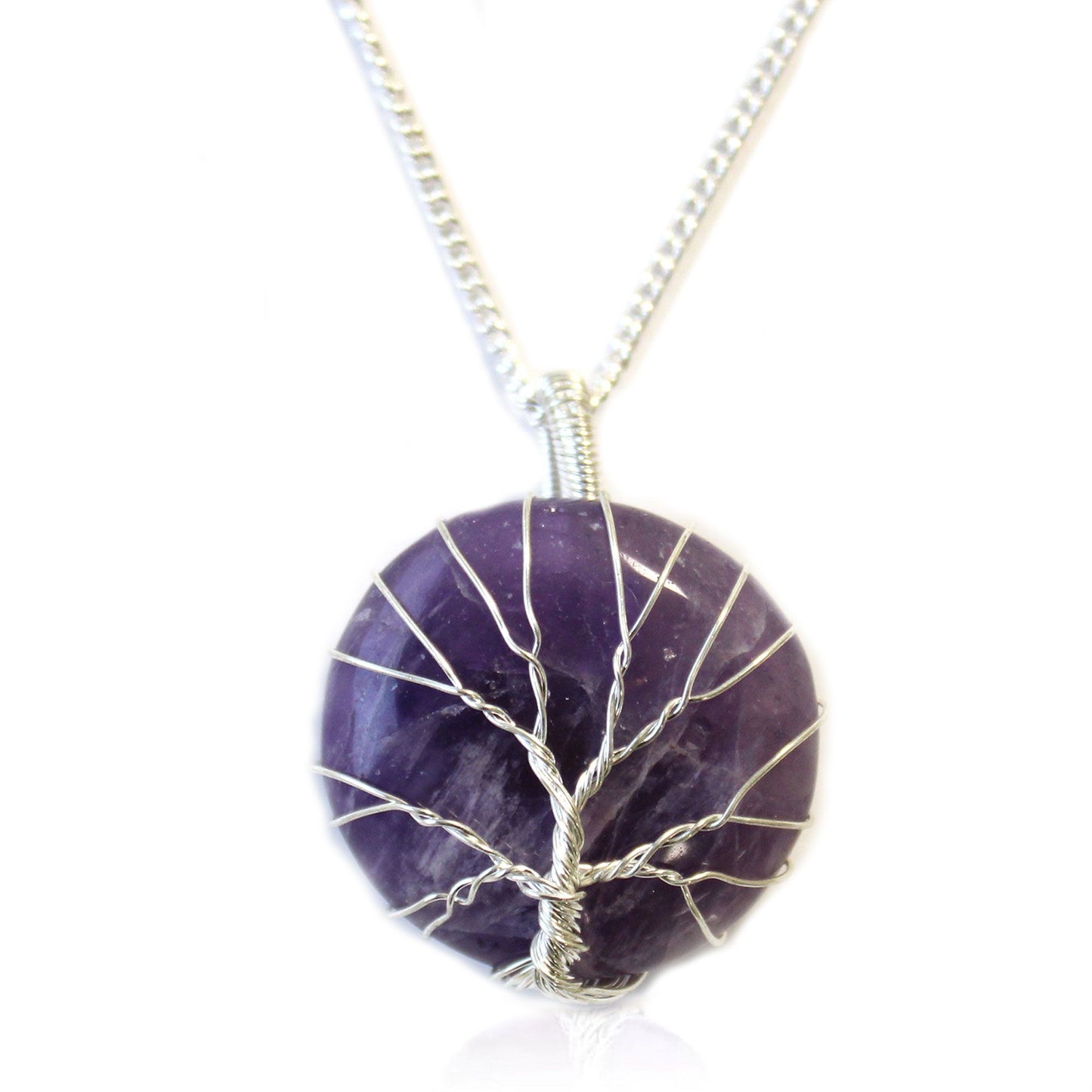 Collier arbre de vie — Améthyste