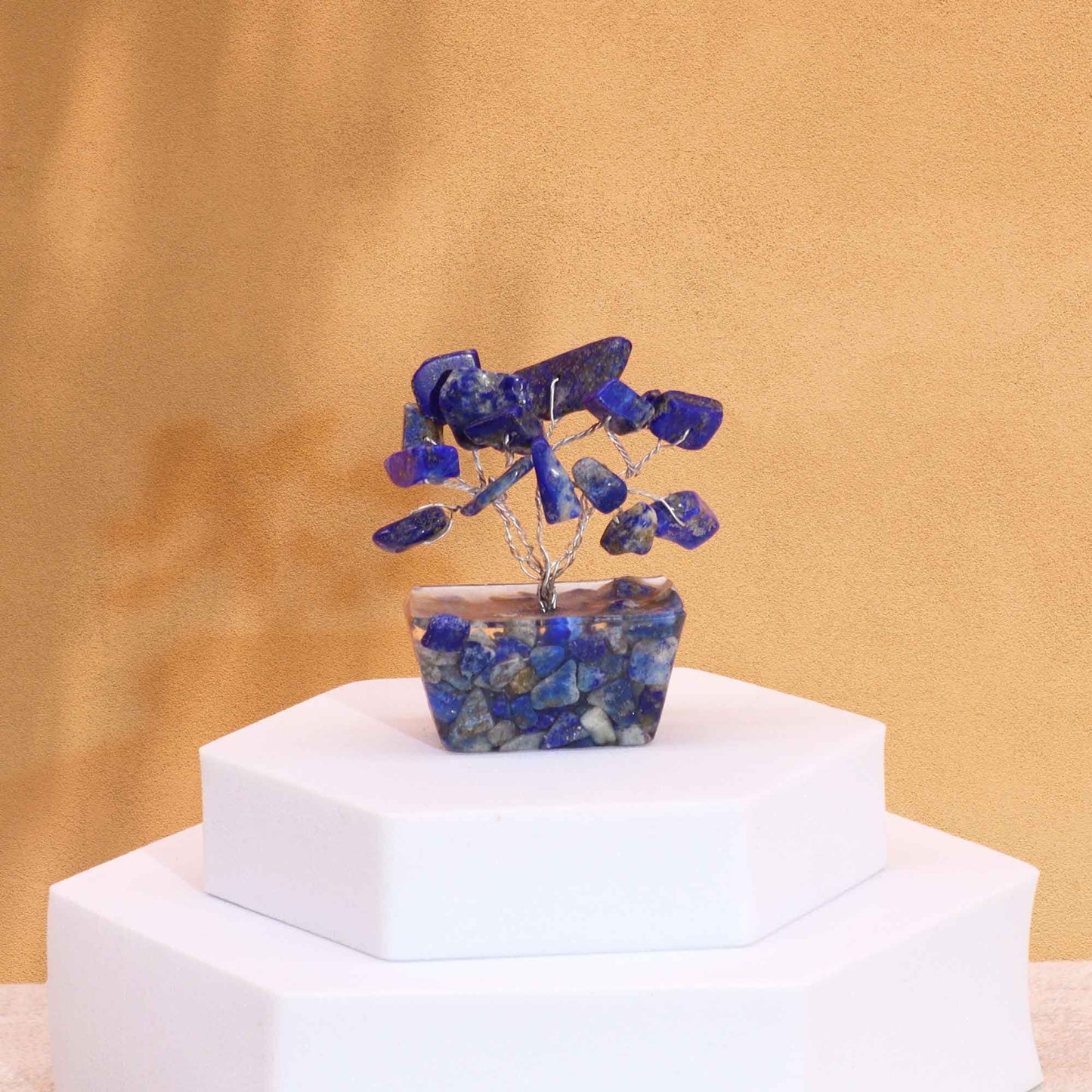 Mini arbre sur socle d’orgonite — Sodalite