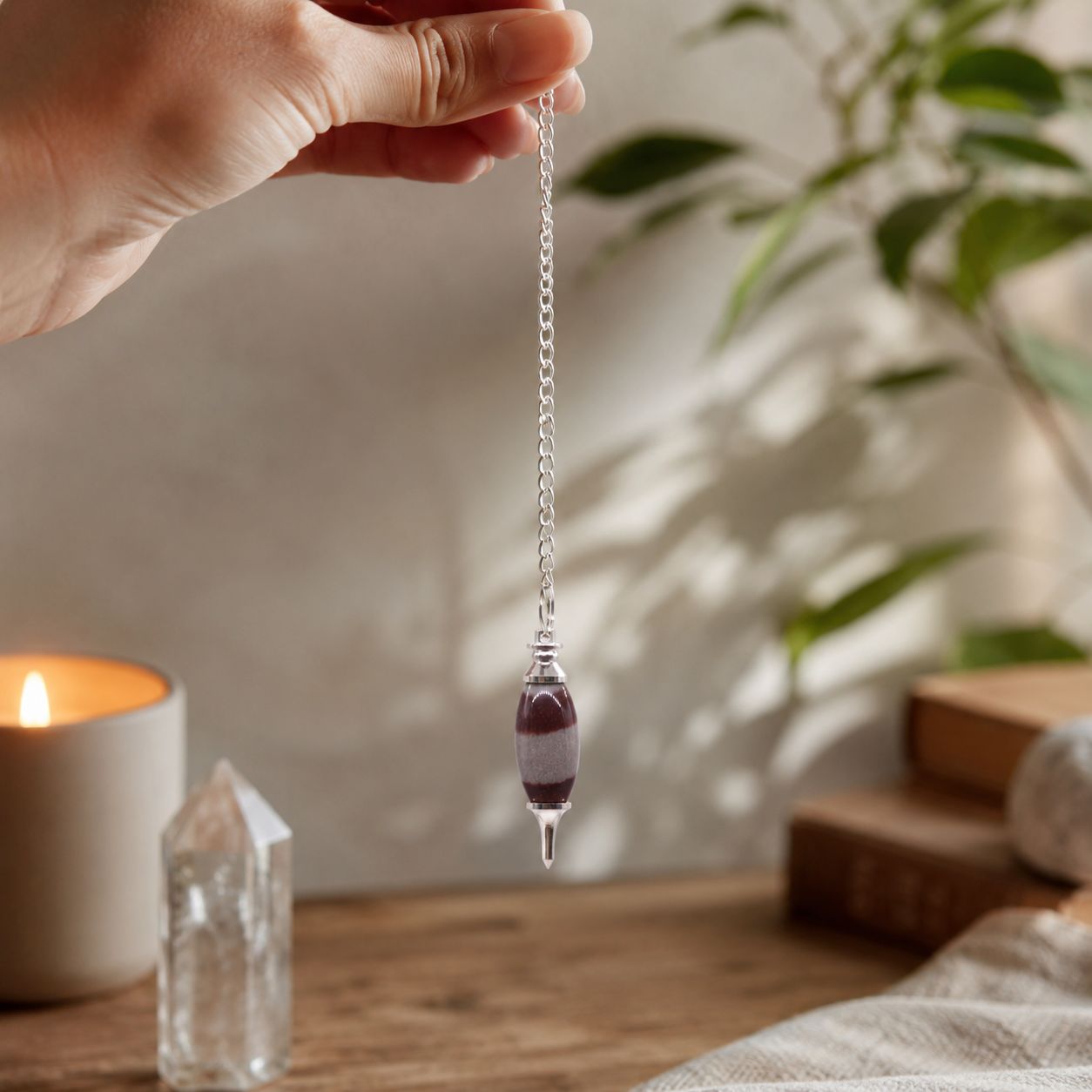 Pendule Shiva Lingam à pointe