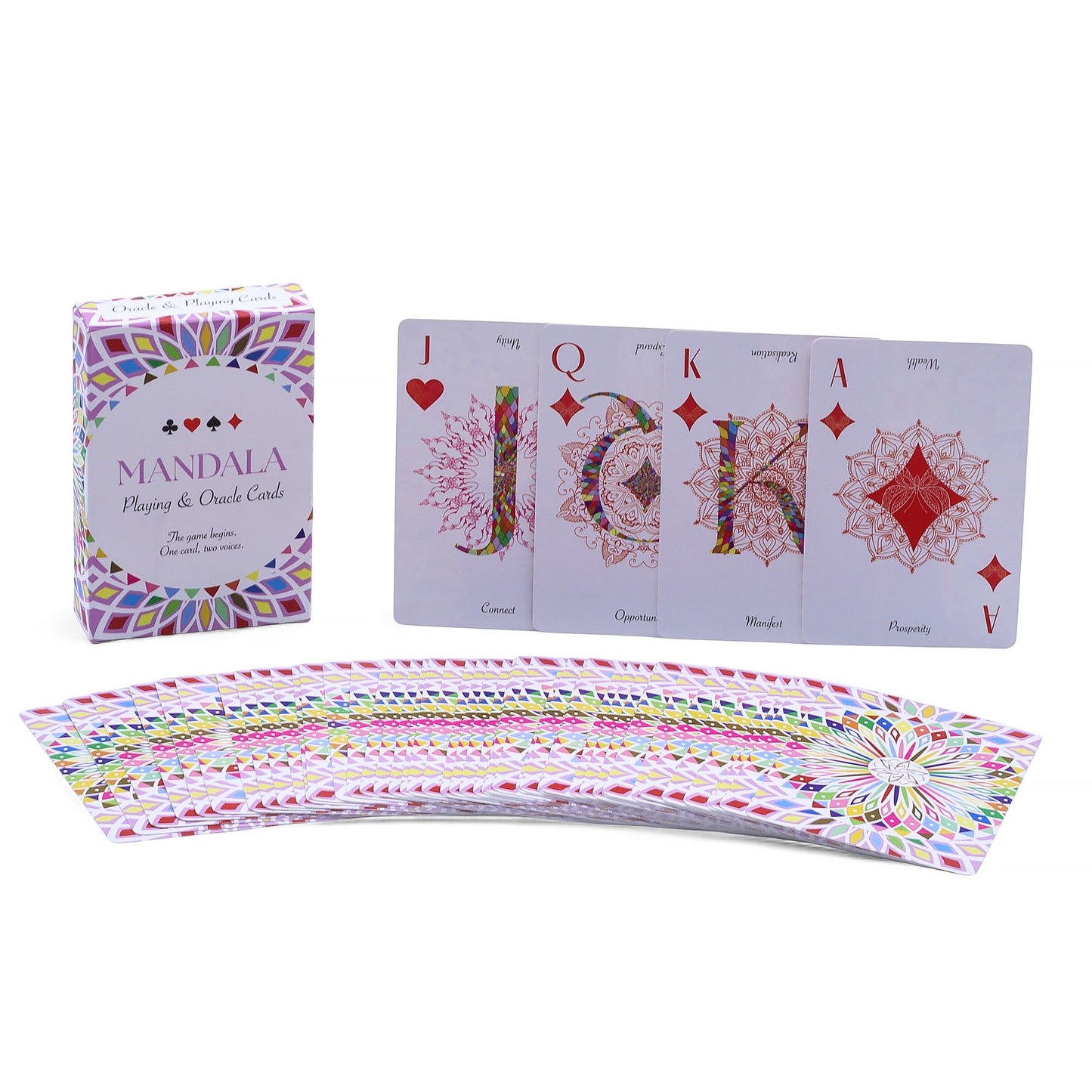 Mandala — Cartes de jeu & oracle · Symétrie kaléidoscopique