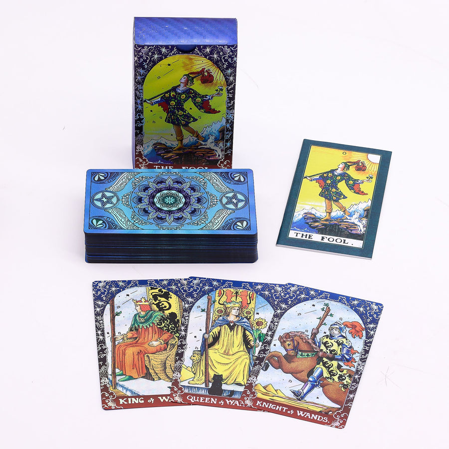 Jeu de tarot à feuille bleue — Mandala