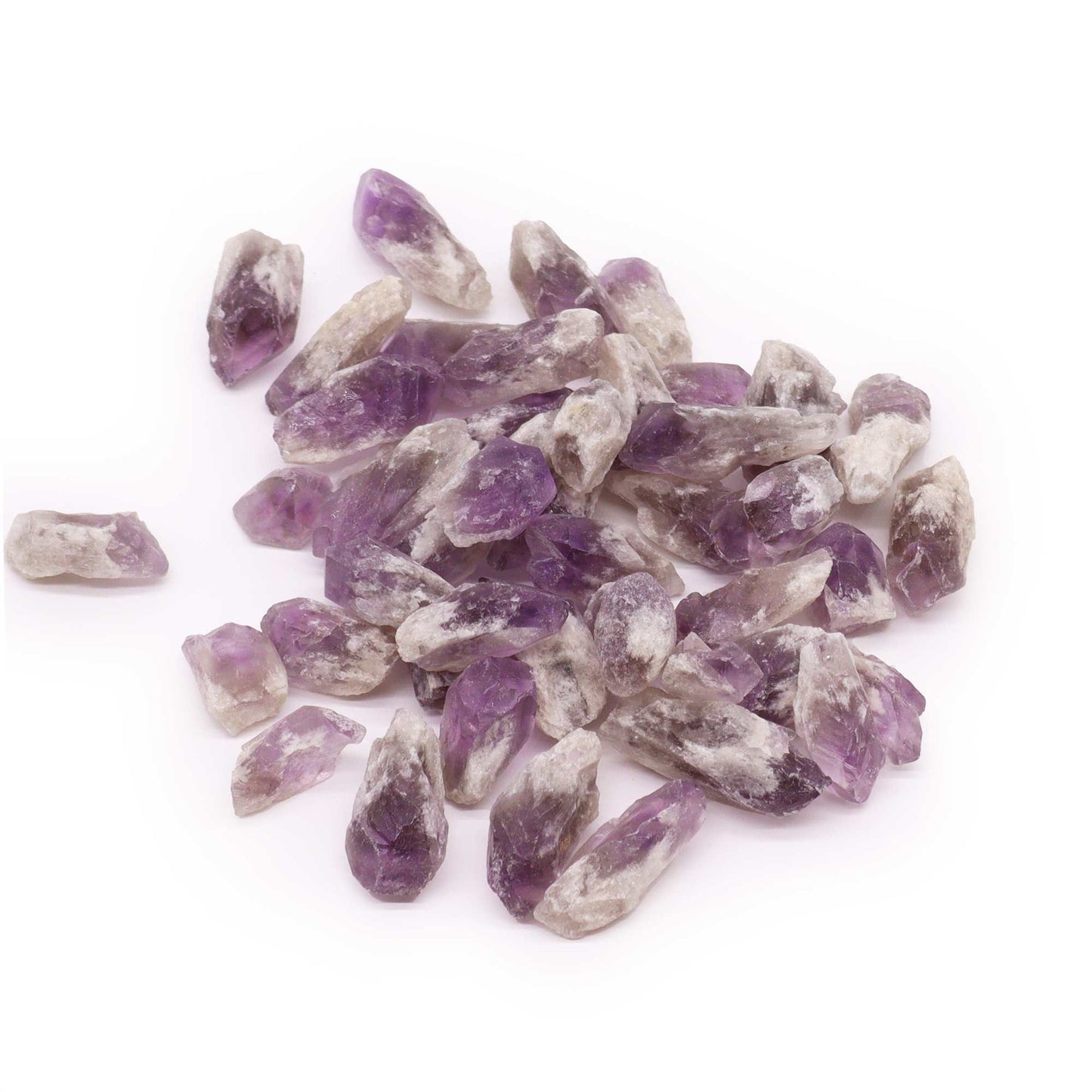 Cristaux bruts 500 g — Pointes brutes d’améthyste