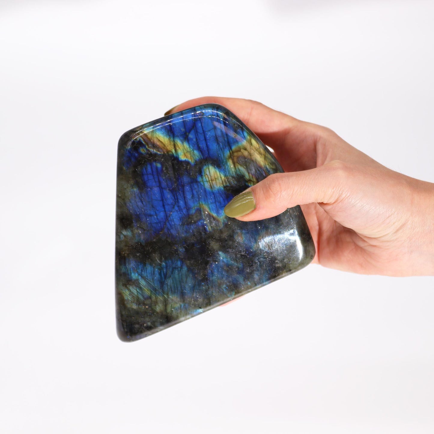 Grande pierre de labradorite de Madagascar · 100 à 170 mm