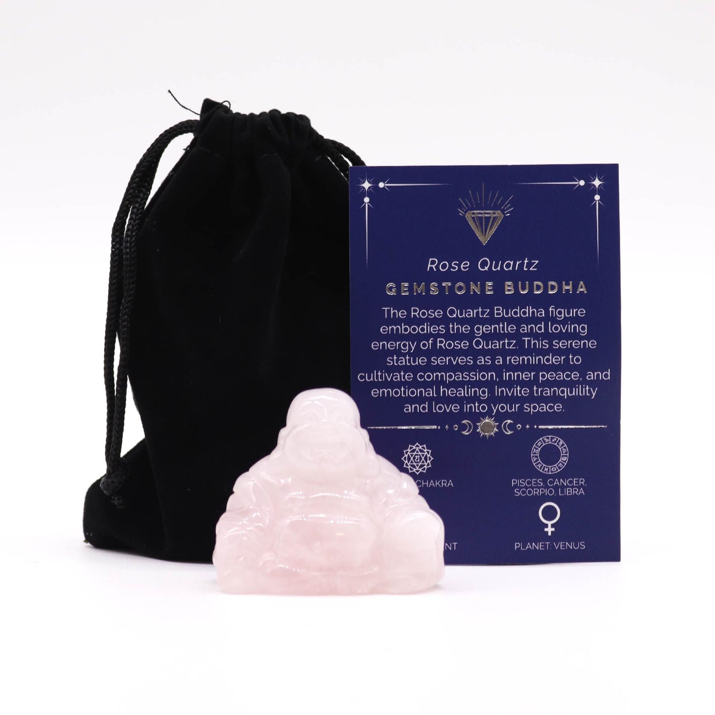 Grand Bouddha — Quartz rose