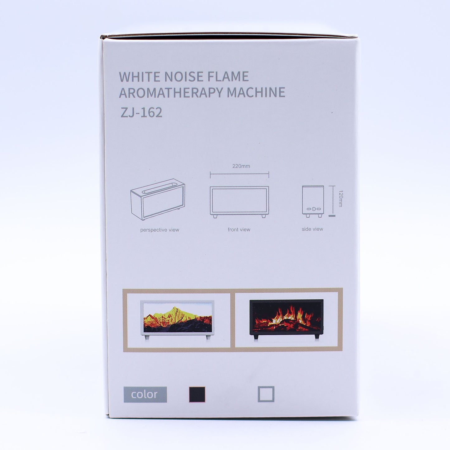 Diffuseur d’arôme à effet flamme & chant d’oiseaux — USB noir · Couleur changeante