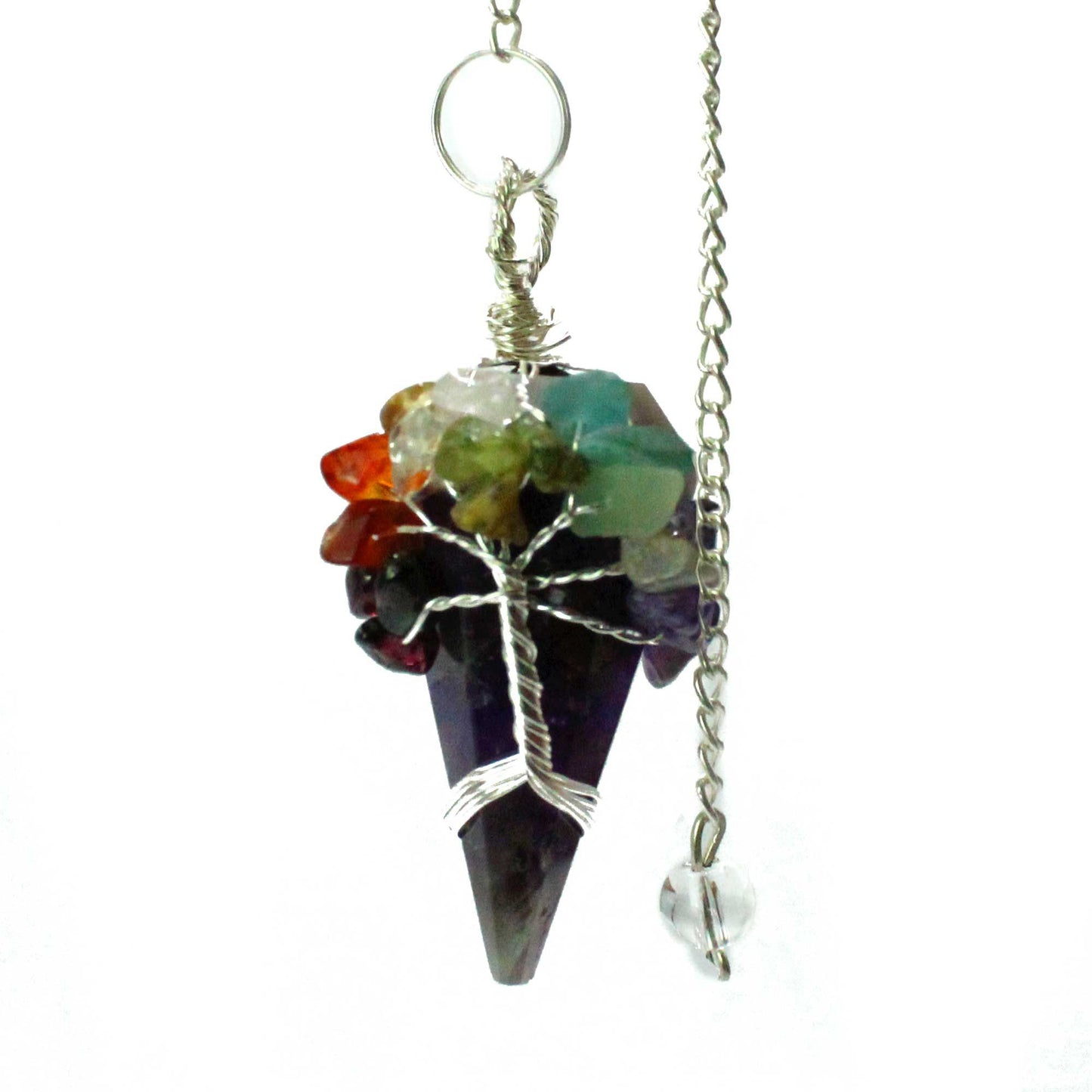 Pendule magique — Sept chakras · Améthyste