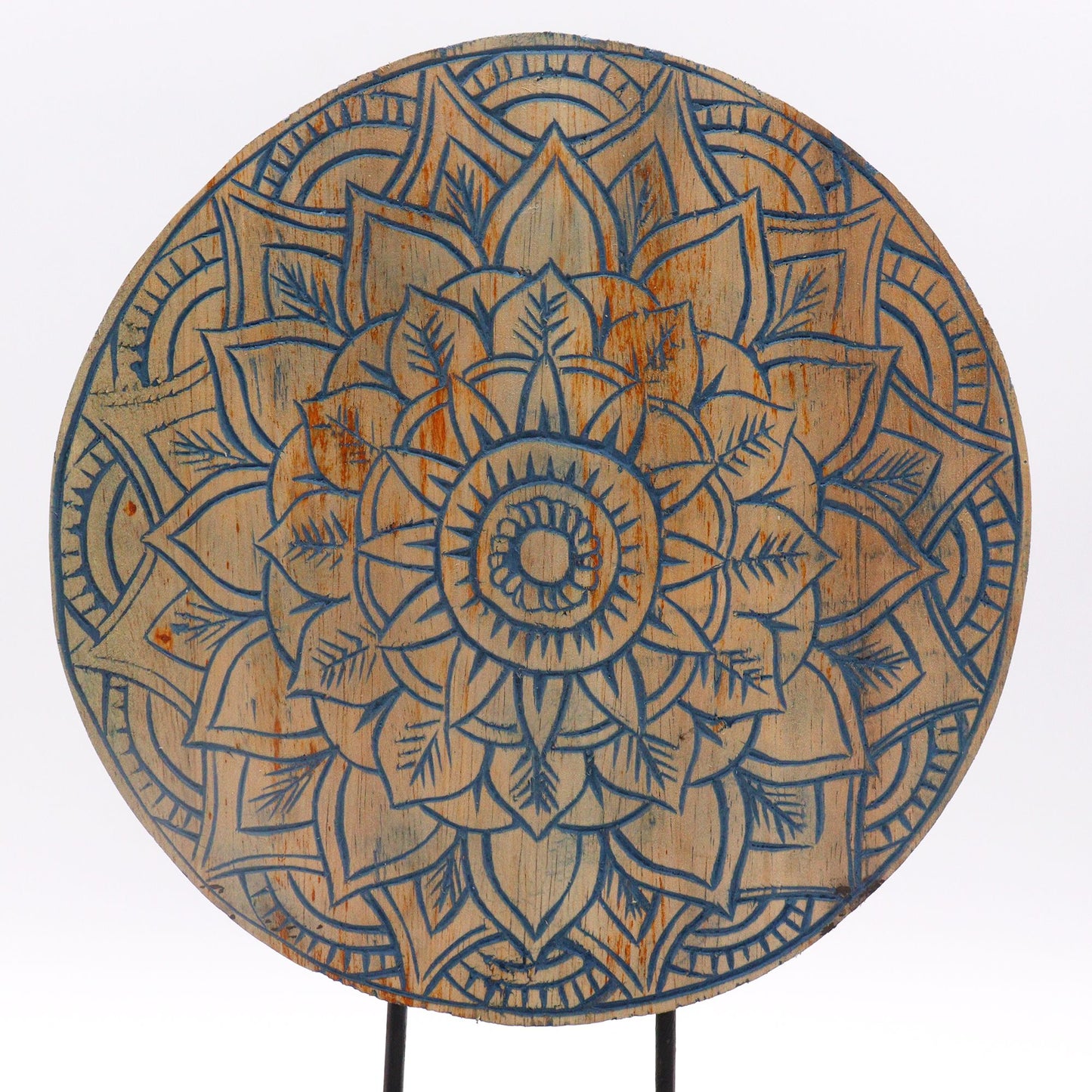 Ensemble Feng Shui — Mandala floral · Bleu