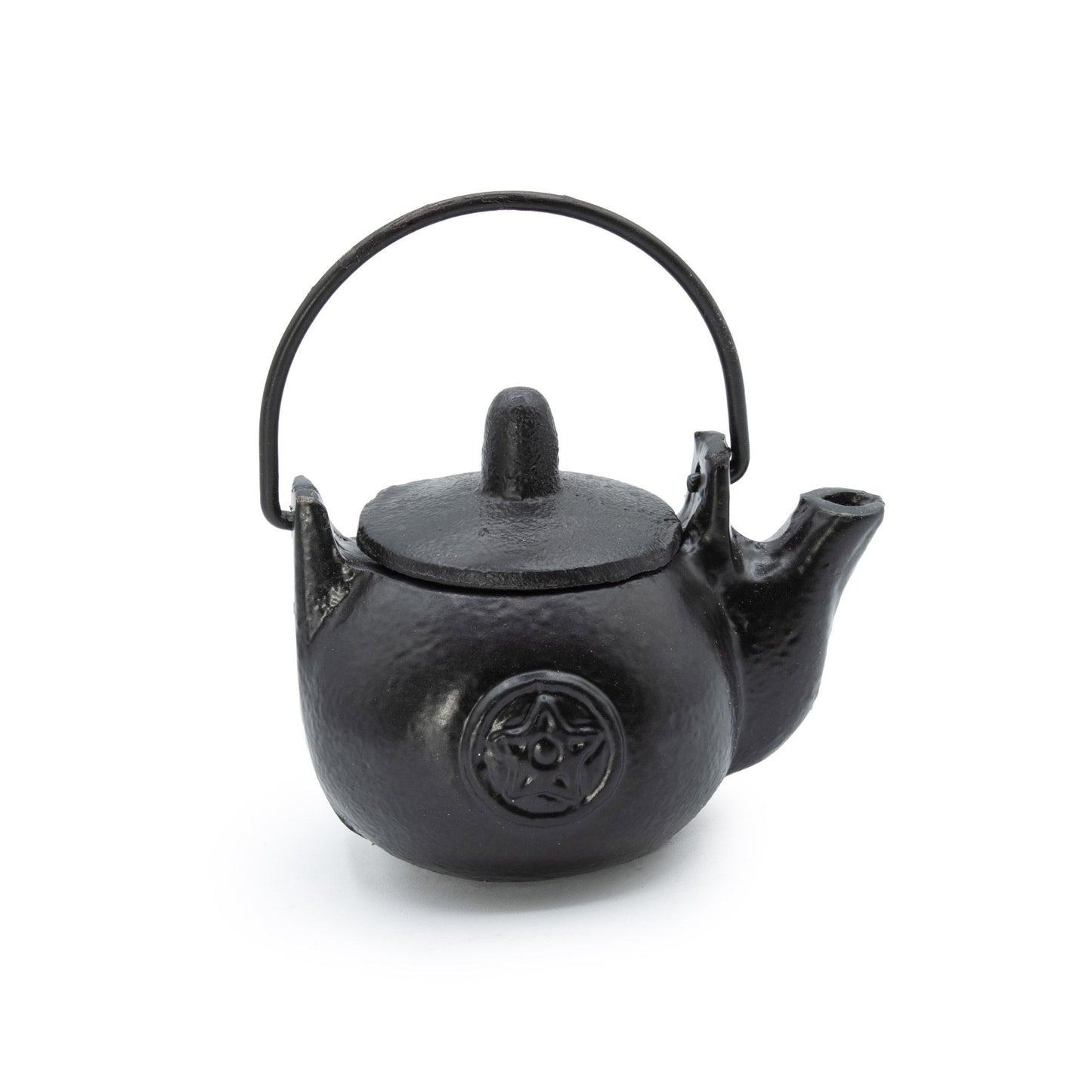 Bol chantant — Petit chaudron rituel de fonte en forme de pentacle