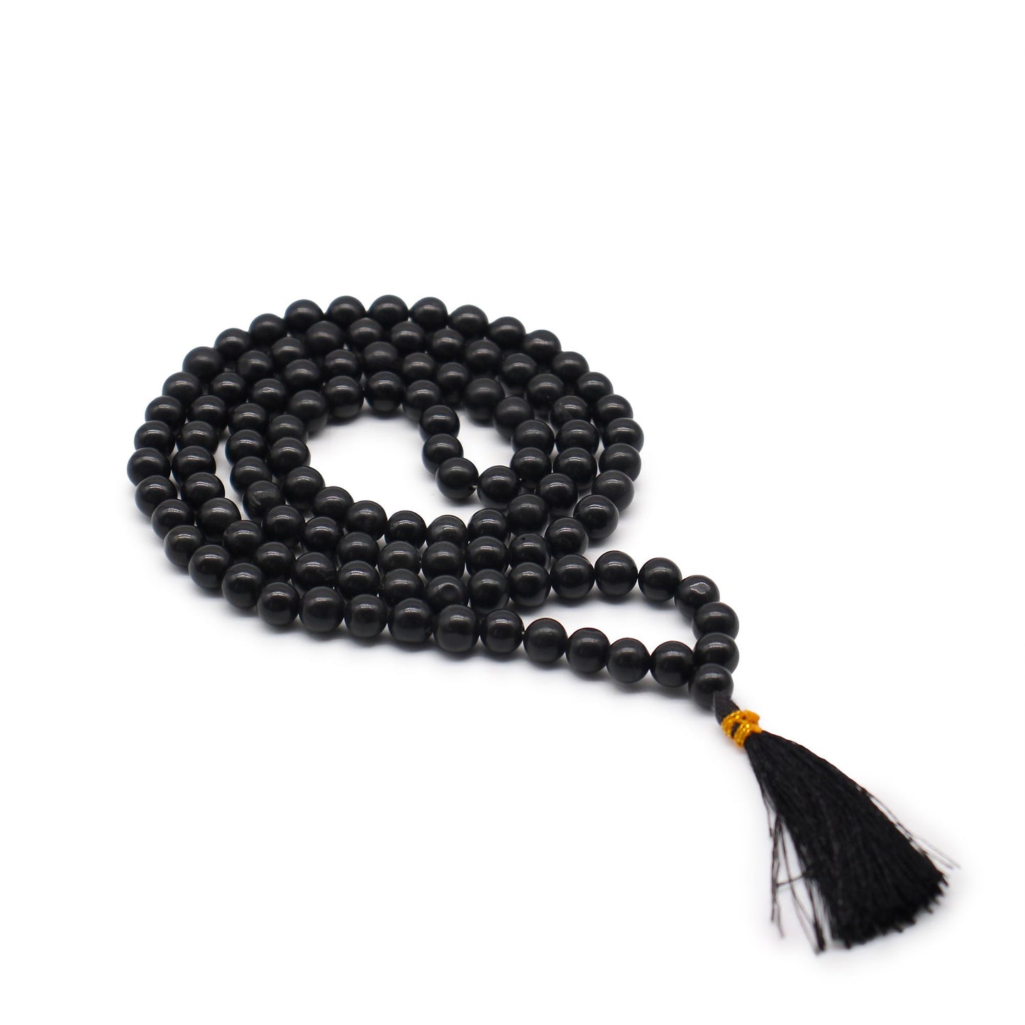 Mala 108 perles — Agate noire