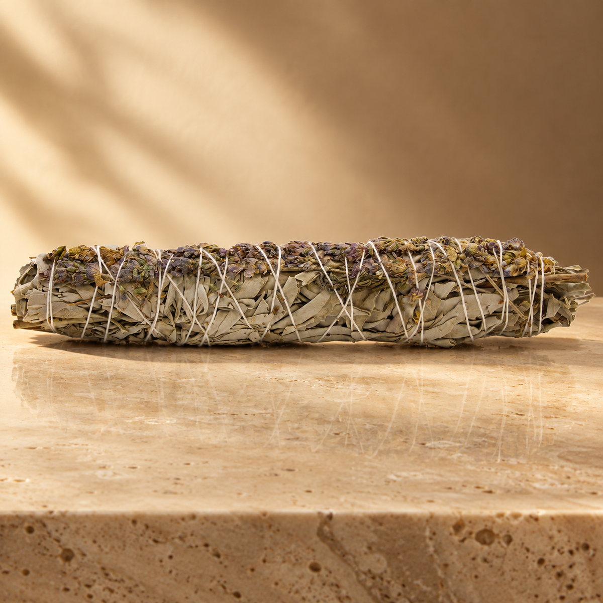 Fagot de sauge blanche et lavande 22,5 cm