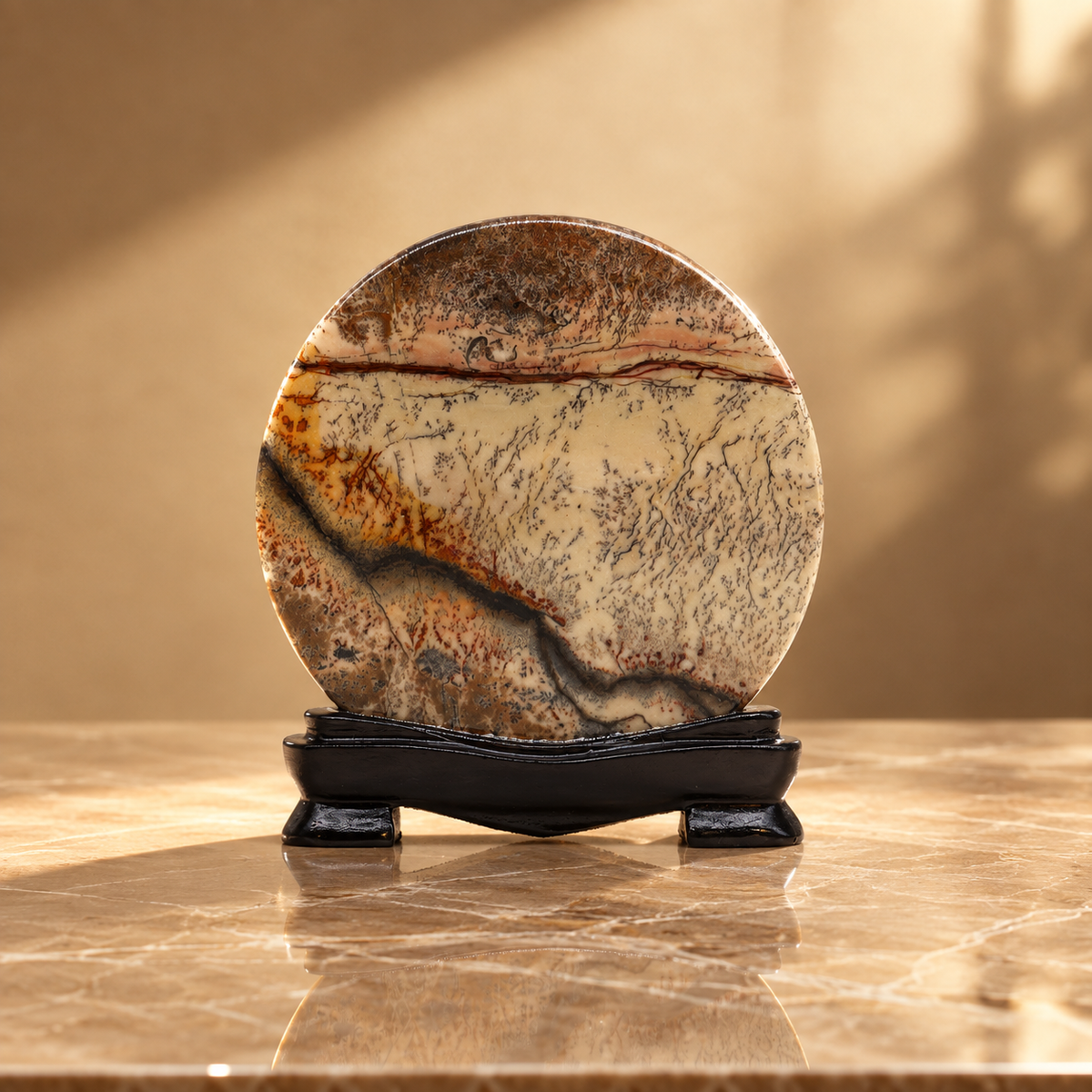 Pierre de Guohua disque 100 mm — vue 2