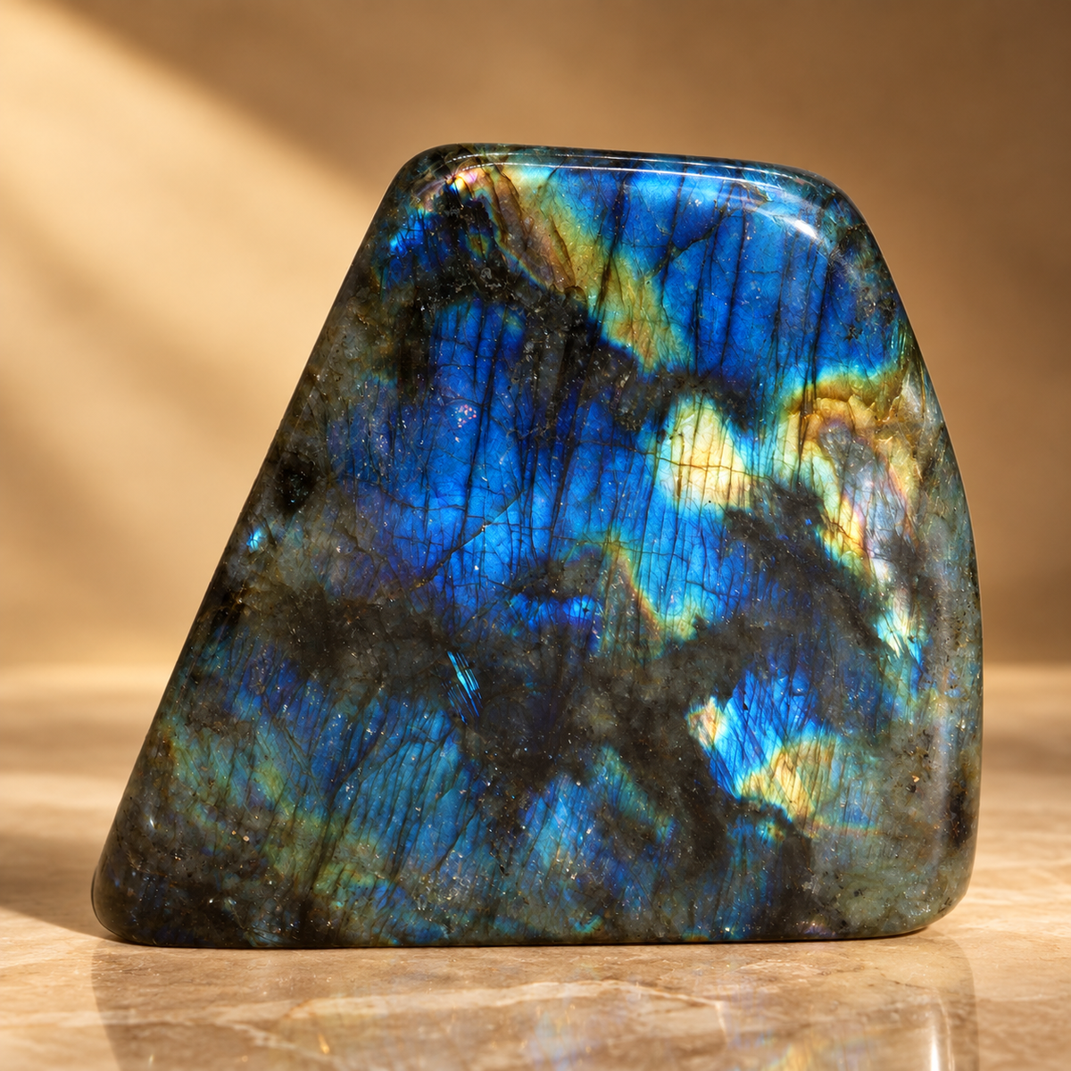 Grande pierre en labradorite de Madagascar 100 à 170 mm — vue 2