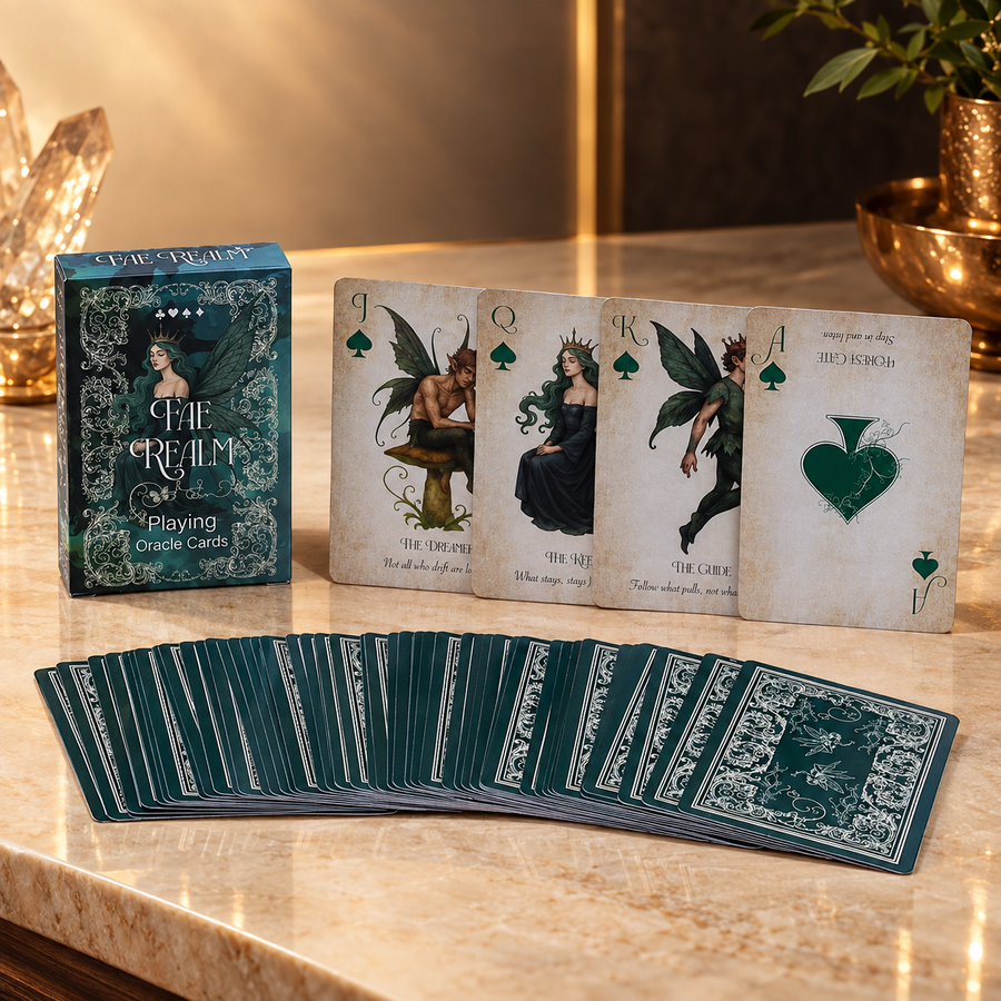 Cartes de jeu et oracle Royaume des Fées