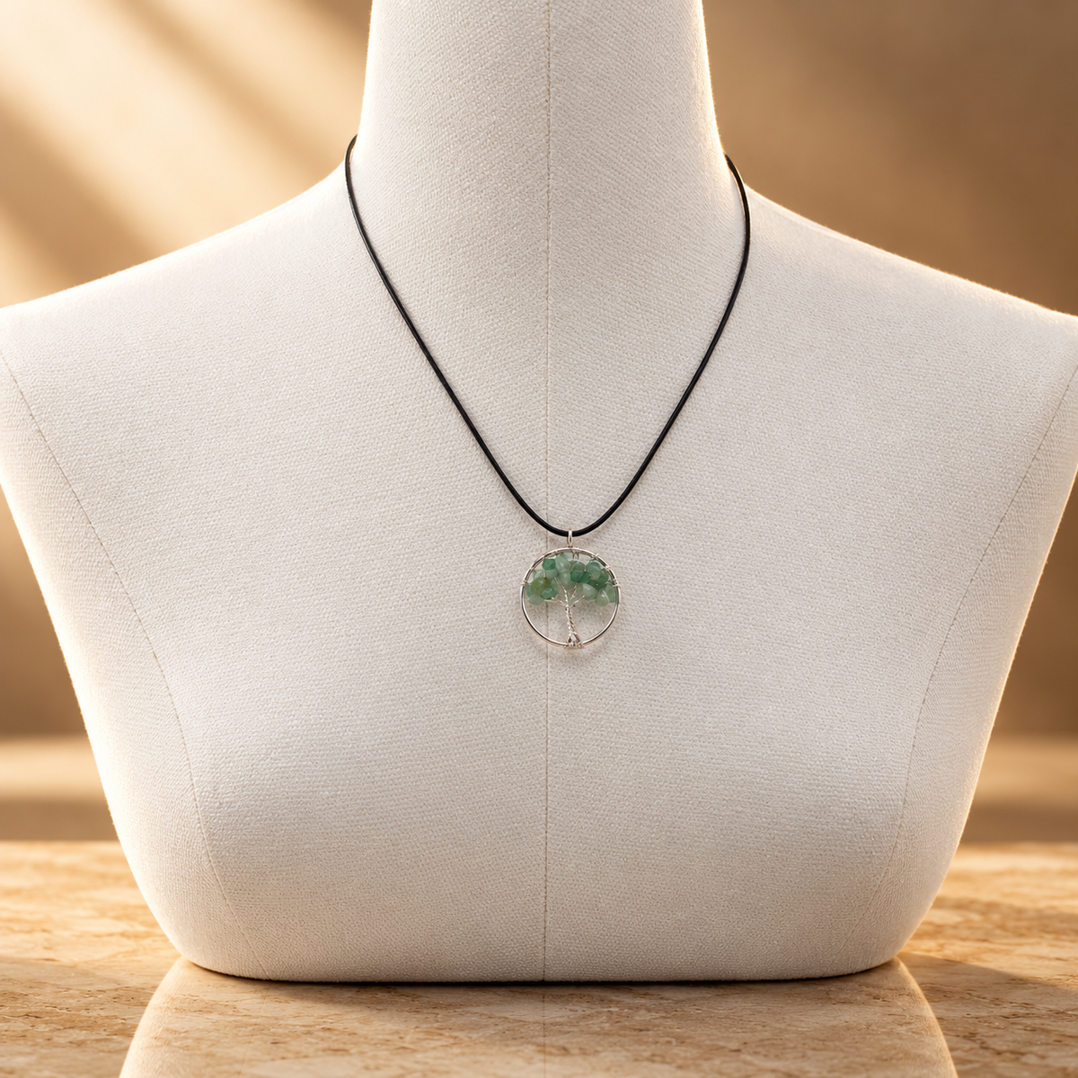 Pendentif arbre de vie en jade — vue 4
