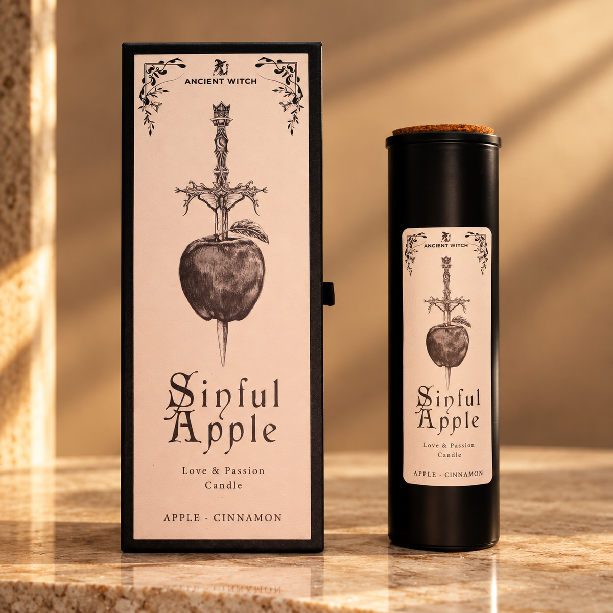 Bougie rituelle Pomme du péché