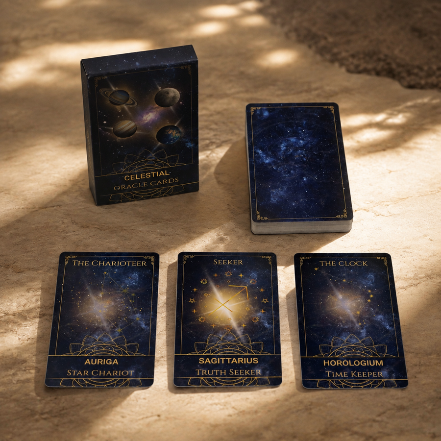 Cartes oracle spirituelles Atlas d’énergie céleste