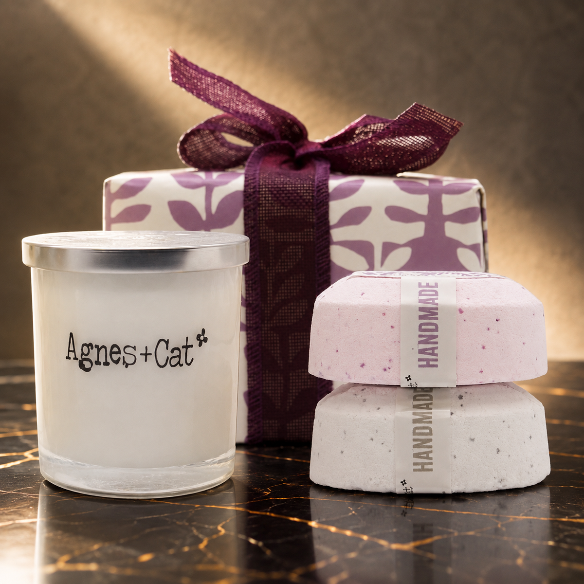 Coffret bain et bougie Provence, thé et rose — vue 2