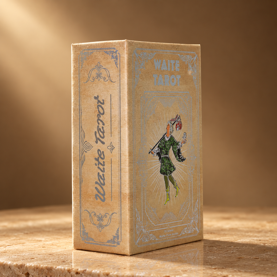 Jeu de tarot Waite, à feuille d’argent
