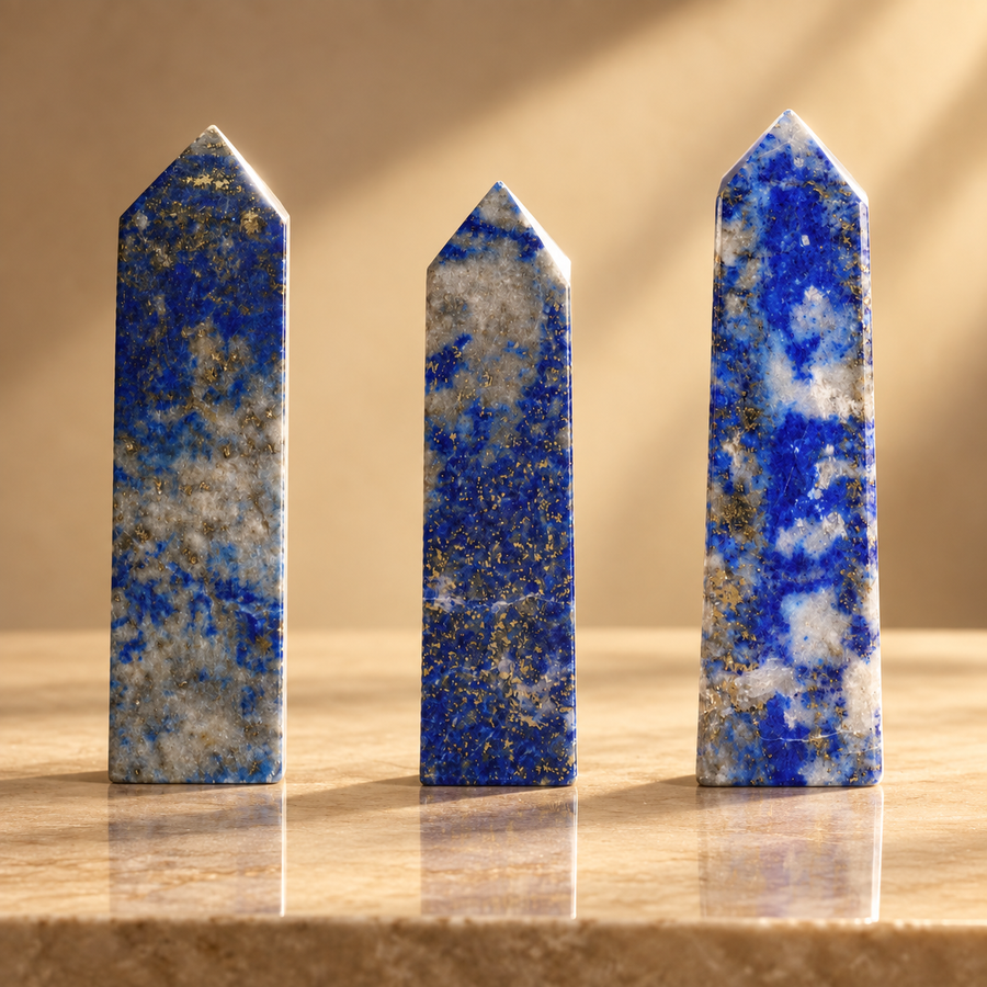 Obélisque en lapis-lazuli d’Afghanistan 5 cm