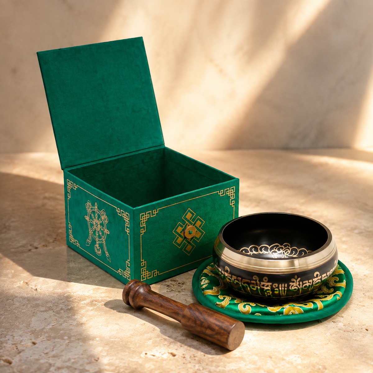 Bol chantant Tara vert 10 cm