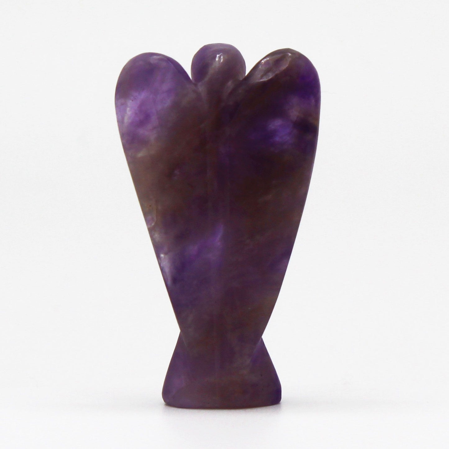 Ange sculpté main — Améthyste