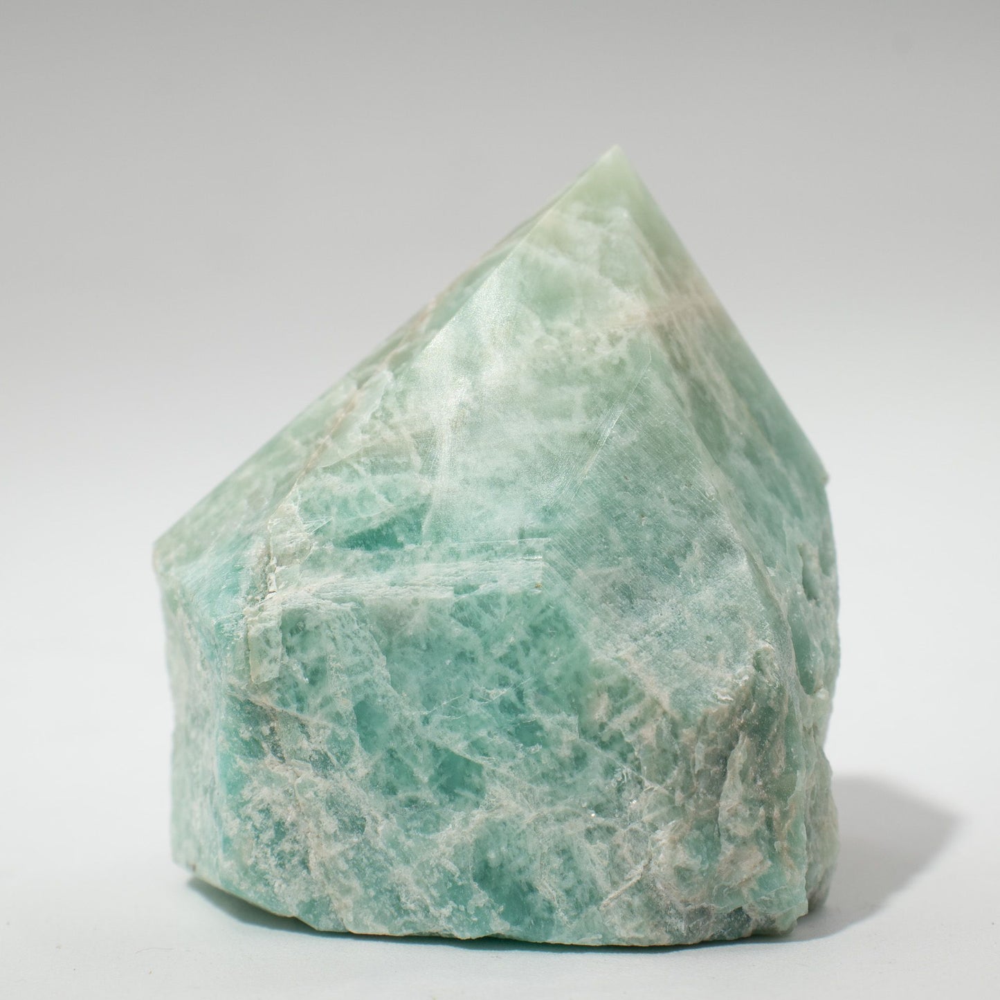 Pointe polie — Amazonite de l’Inde