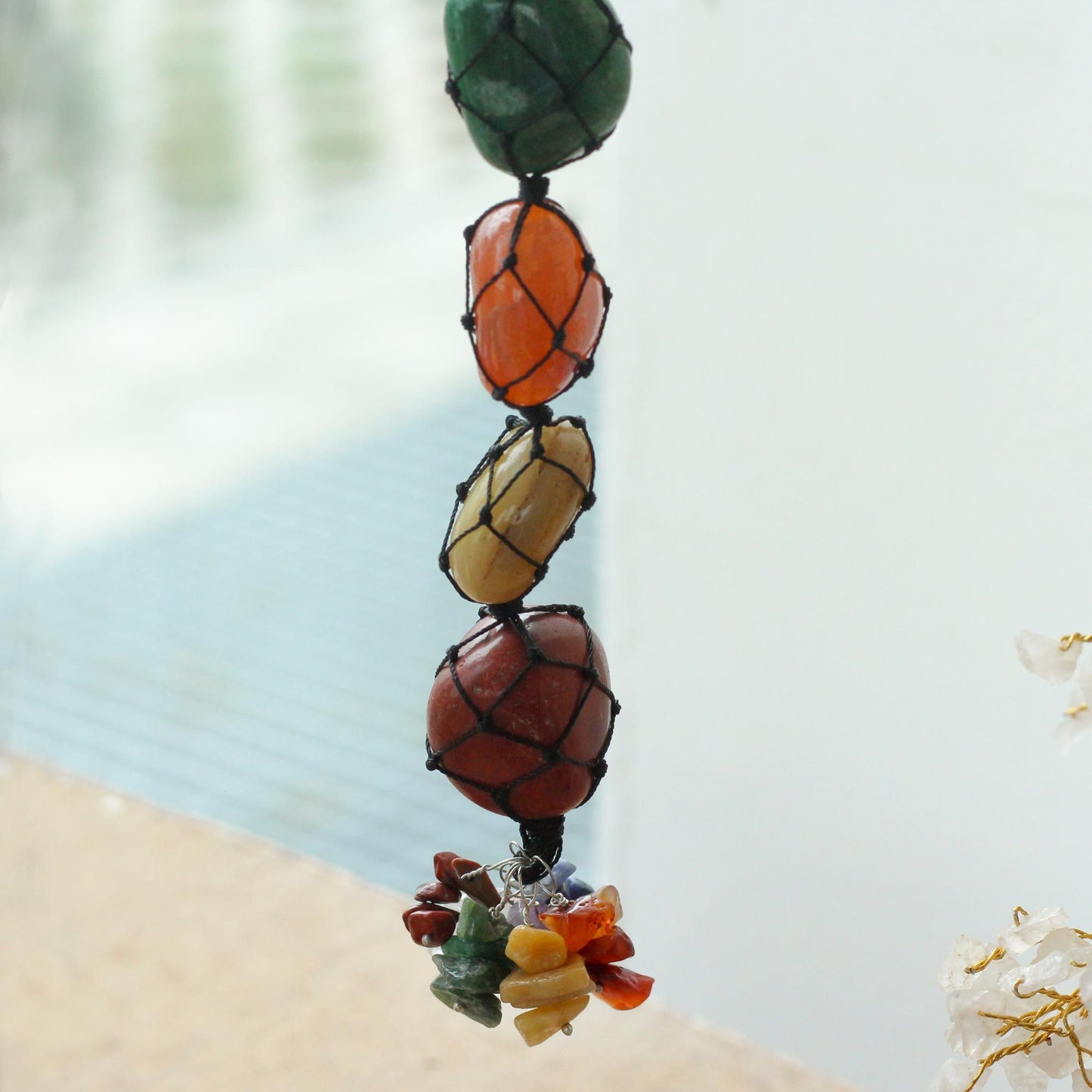 Pendentif pierre chakra — Sept chakras