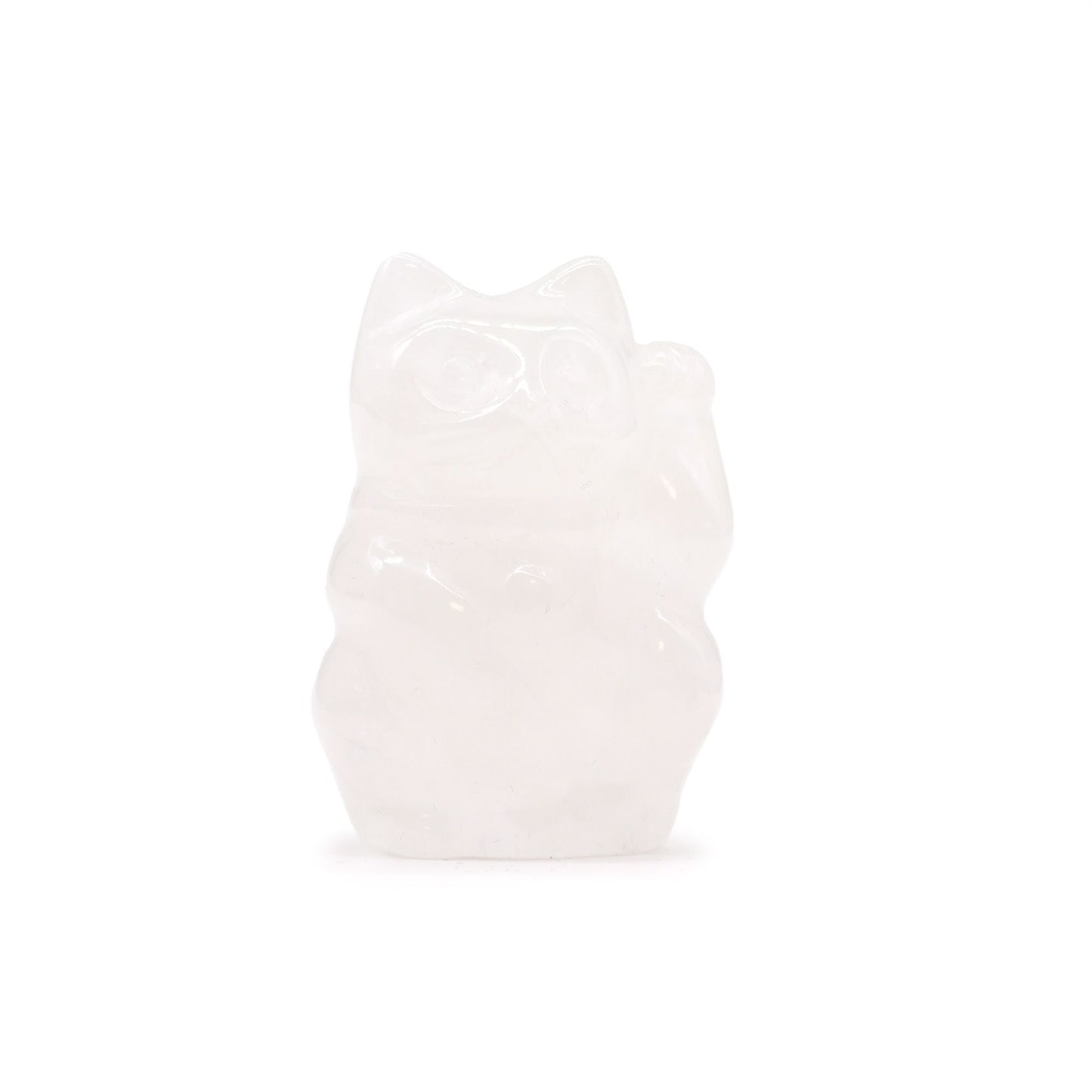 Chat de la fortune — Quartz rose