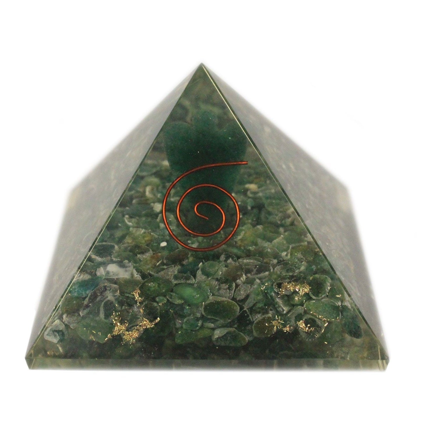 Grande pyramide d’orgonite — Ange · 70mm