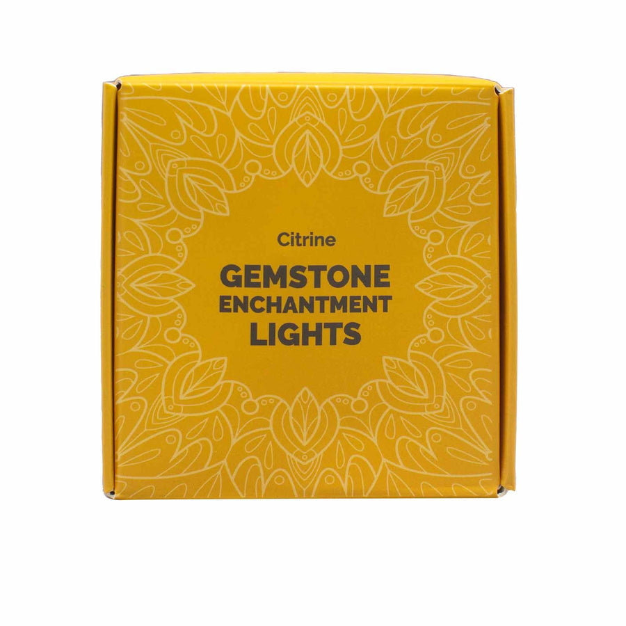 Guirlande lumineuse de gemmes — Citrine fumée