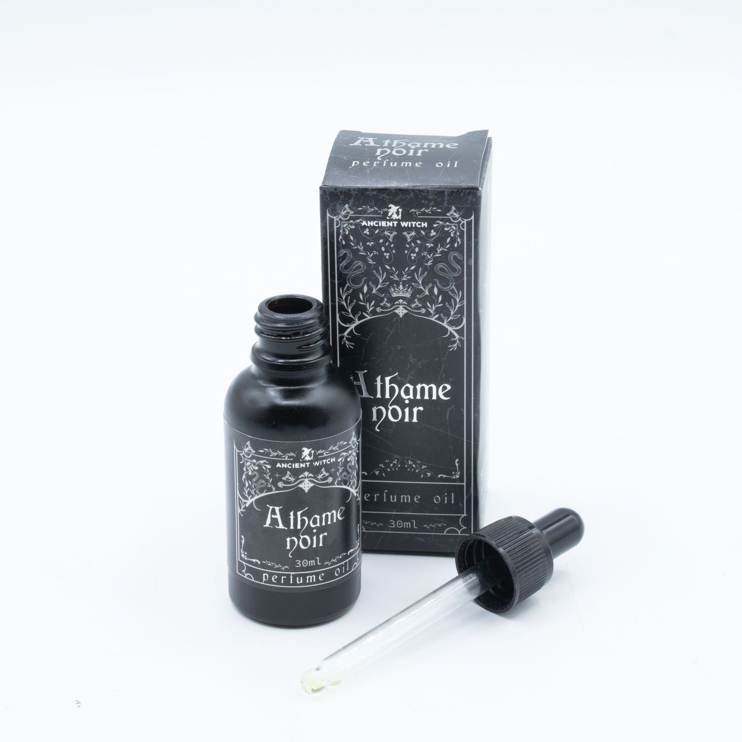 Huile parfumée de sorcière ancienne — Athamé noir