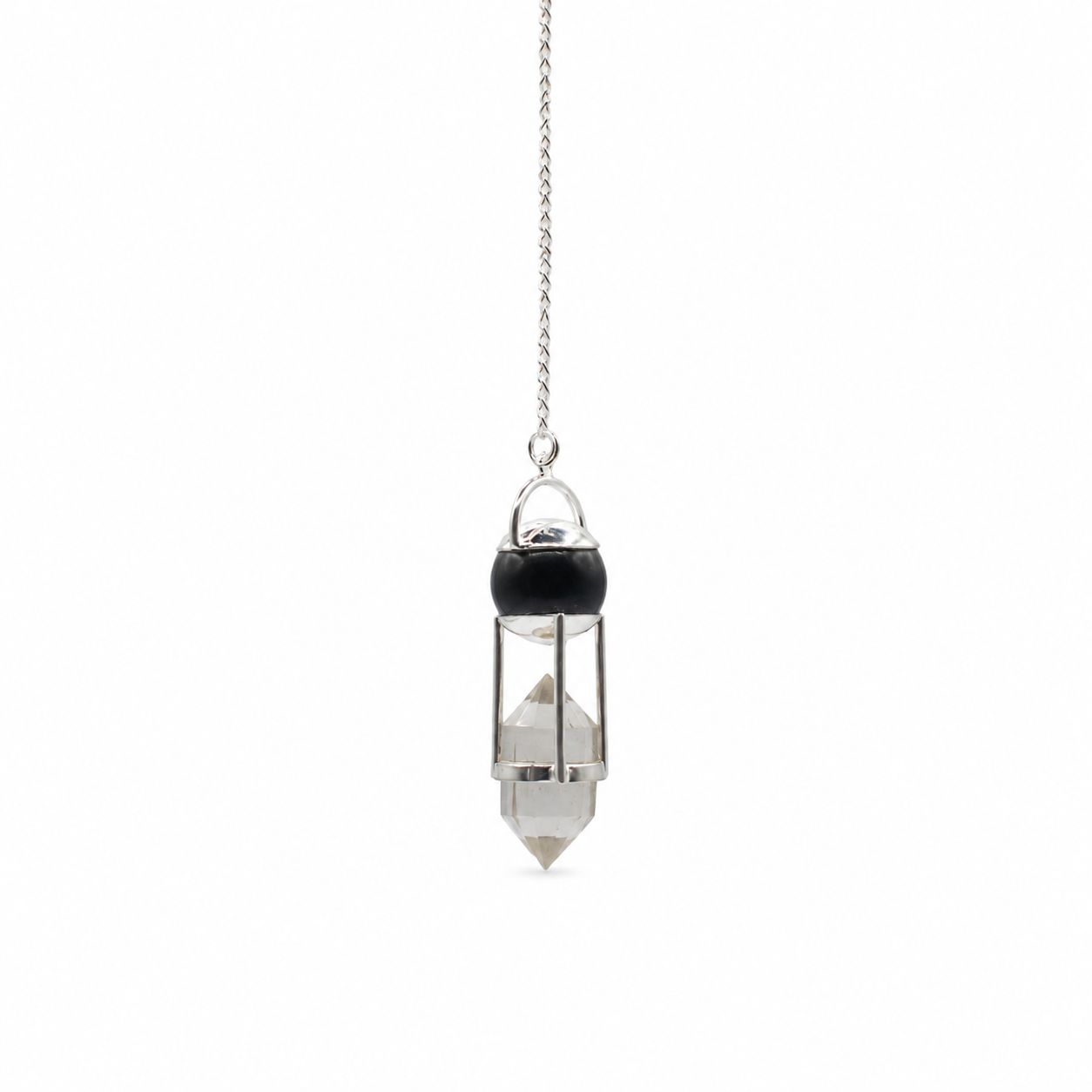 Pendule Voyant des ombres — Double pouvoir · Sphère d’obsidienne
