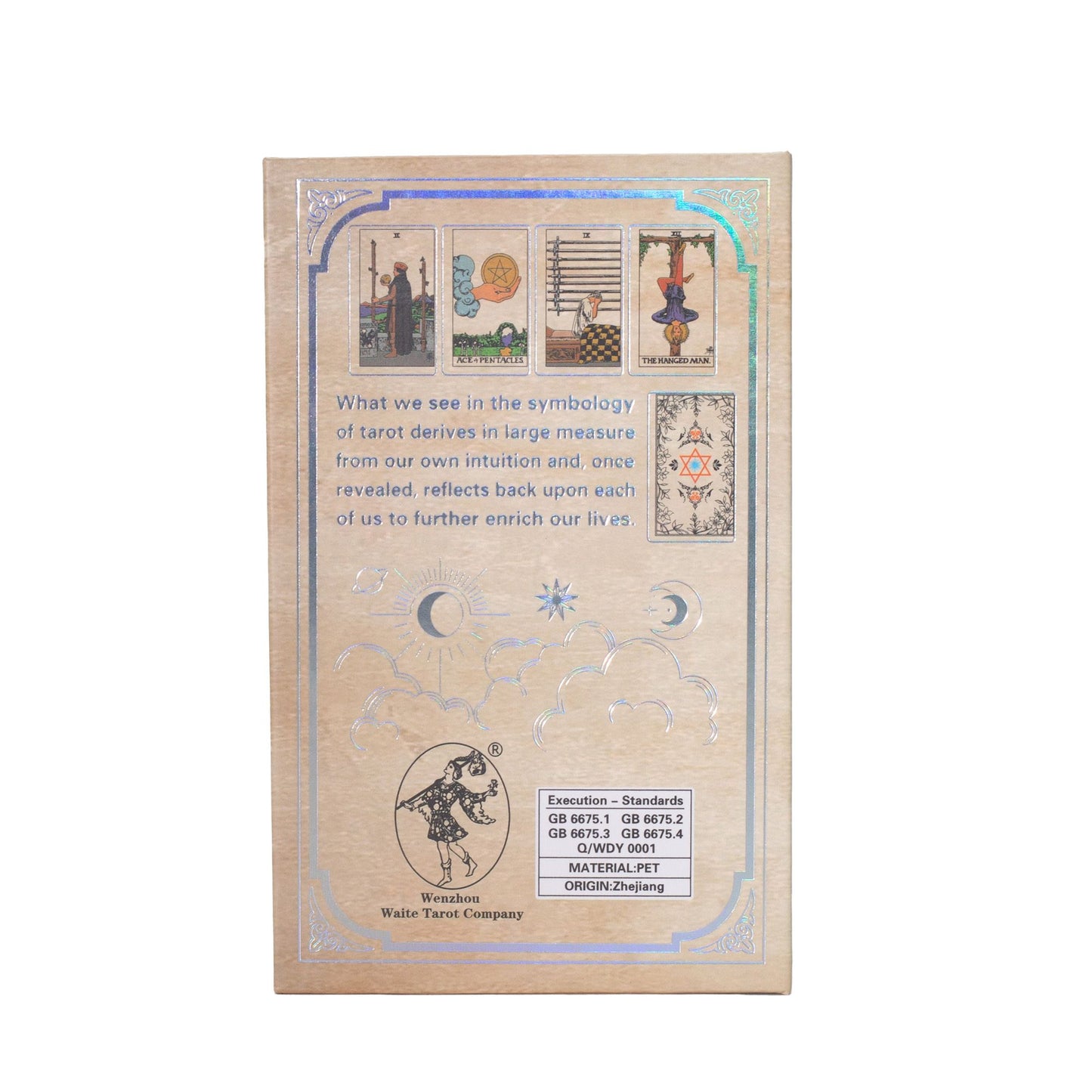 Jeu de tarot Waite à feuille d’argent