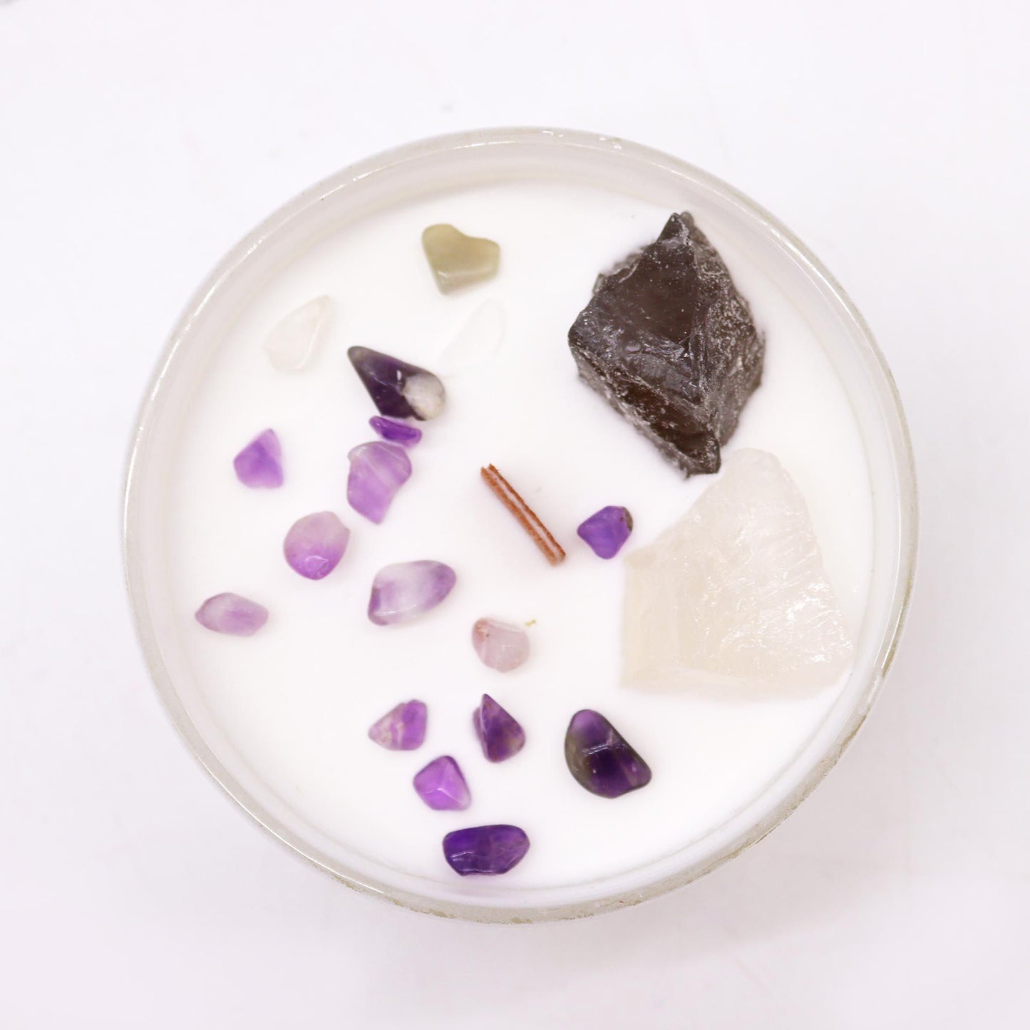 Bougies de cristal de chakra — Chakra de la couronne
