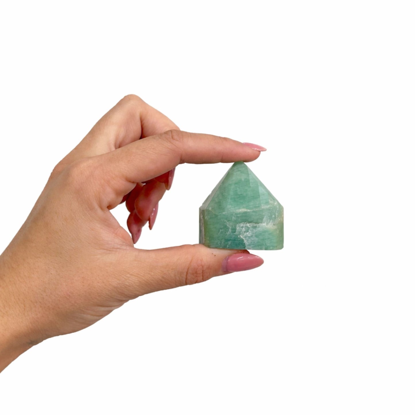 Pointe polie — Amazonite de l’Inde