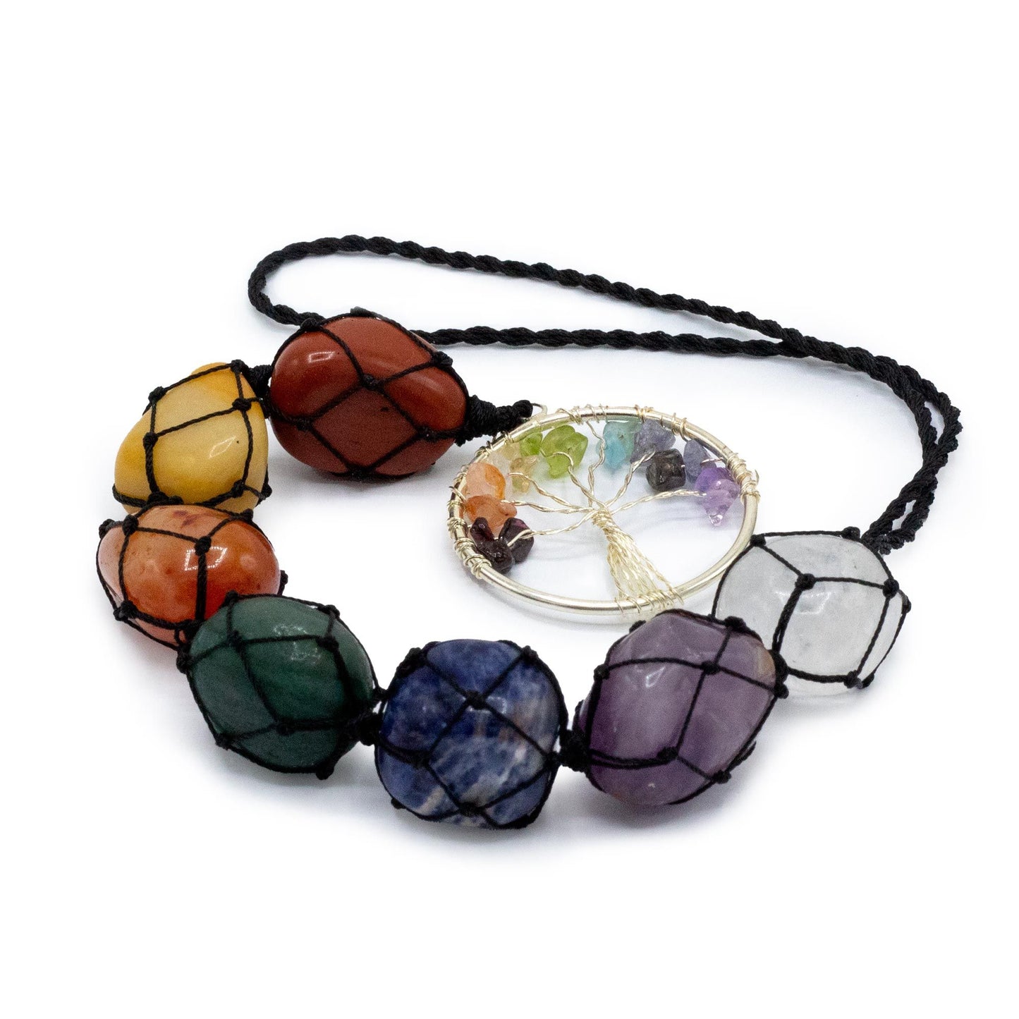 Pendentif pierre chakra — Arbre de vie