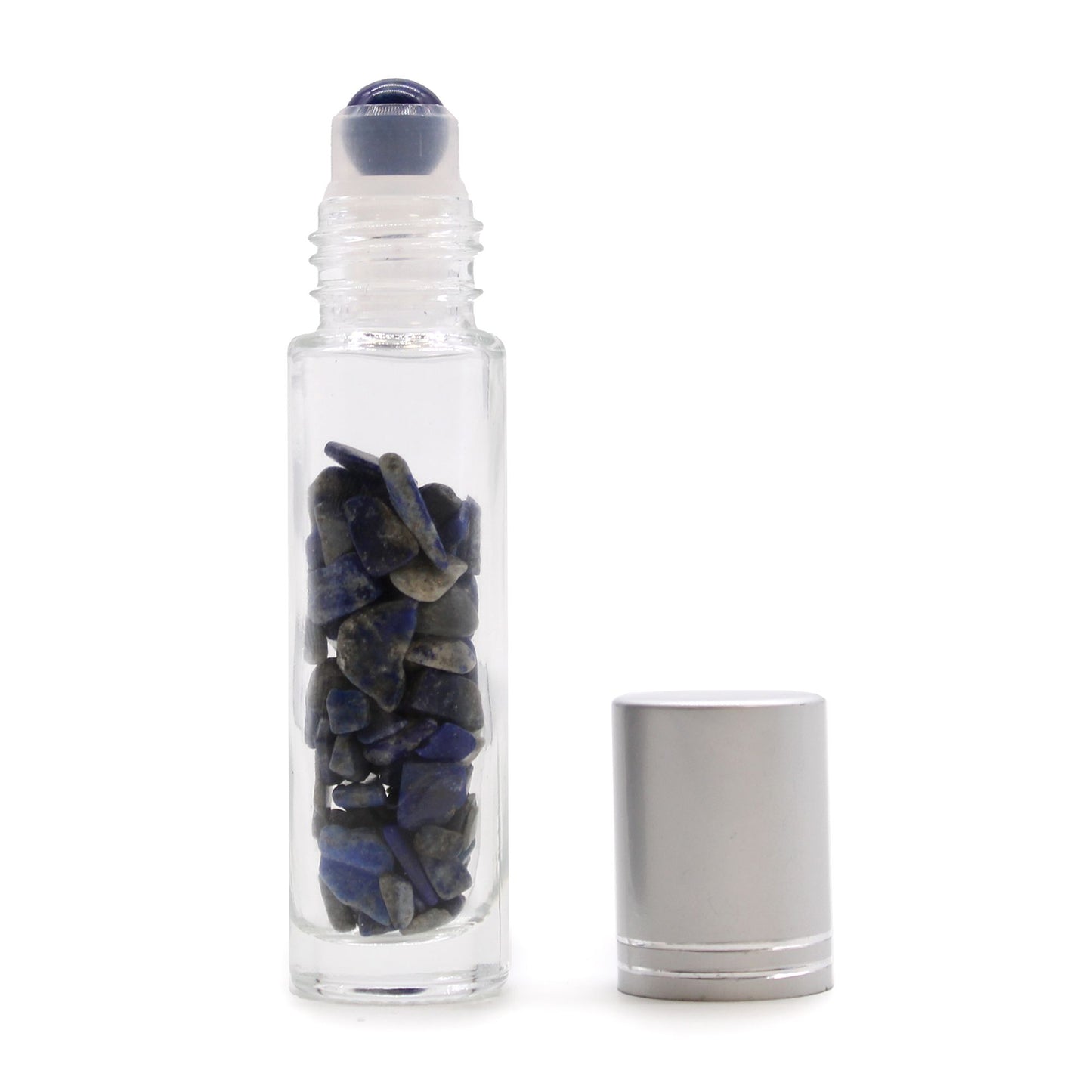 Roll-on à pierre naturelle — Sodalite · Bouchon argenté