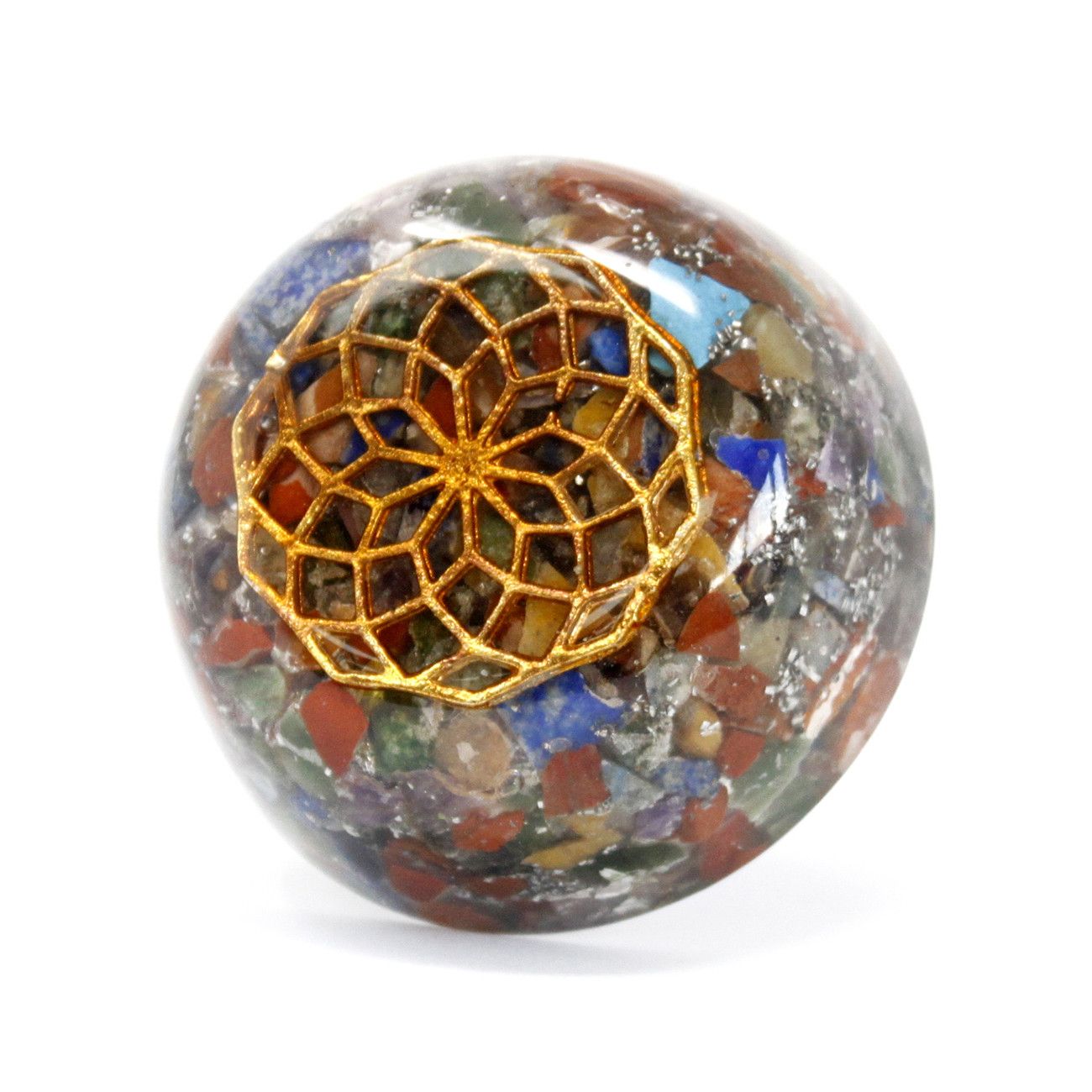 Orgonite de bureau — Pierres assorties