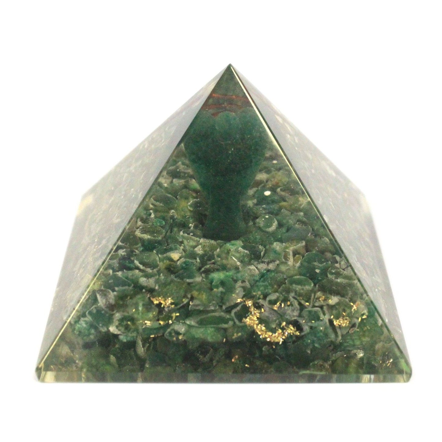 Grande pyramide d’orgonite — Ange · 70mm