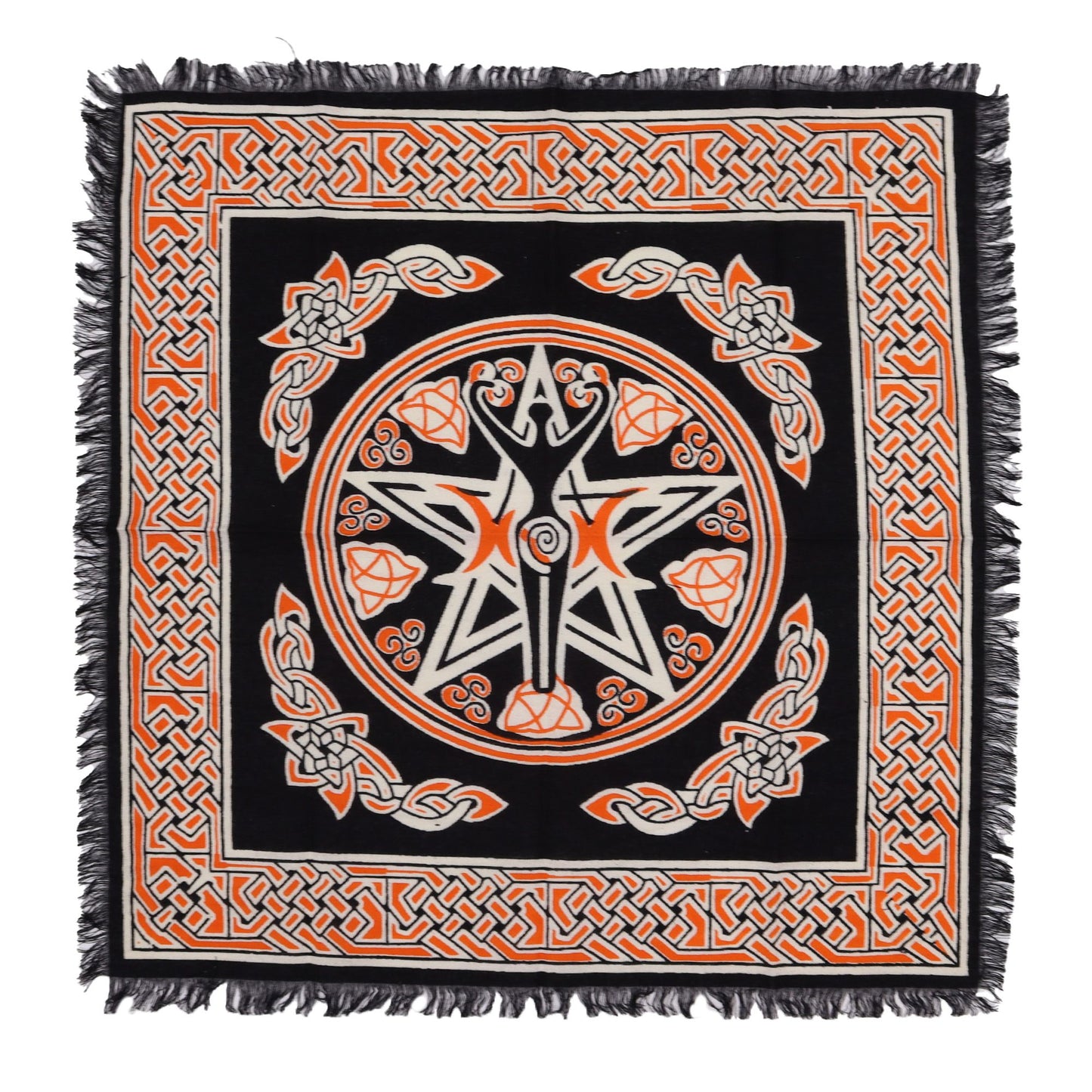Nappe d’autel ésotérique à franges — Terre Mère