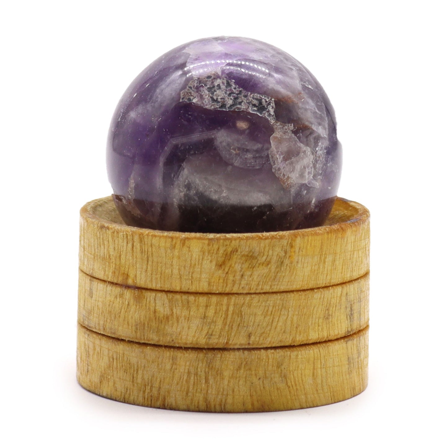 Sphère sur socle — Améthyste d’Afrique · 40 mm