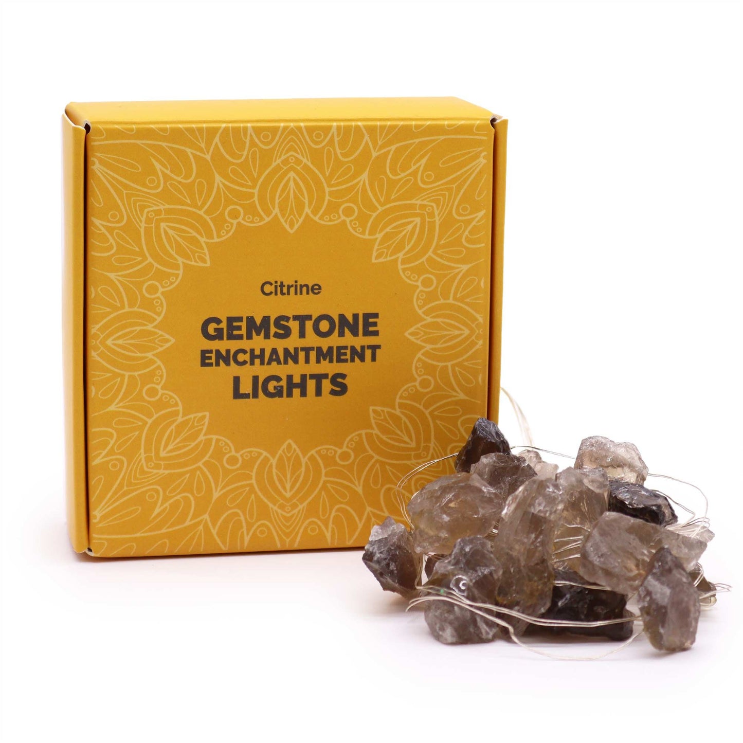 Guirlande lumineuse de gemmes — Citrine fumée
