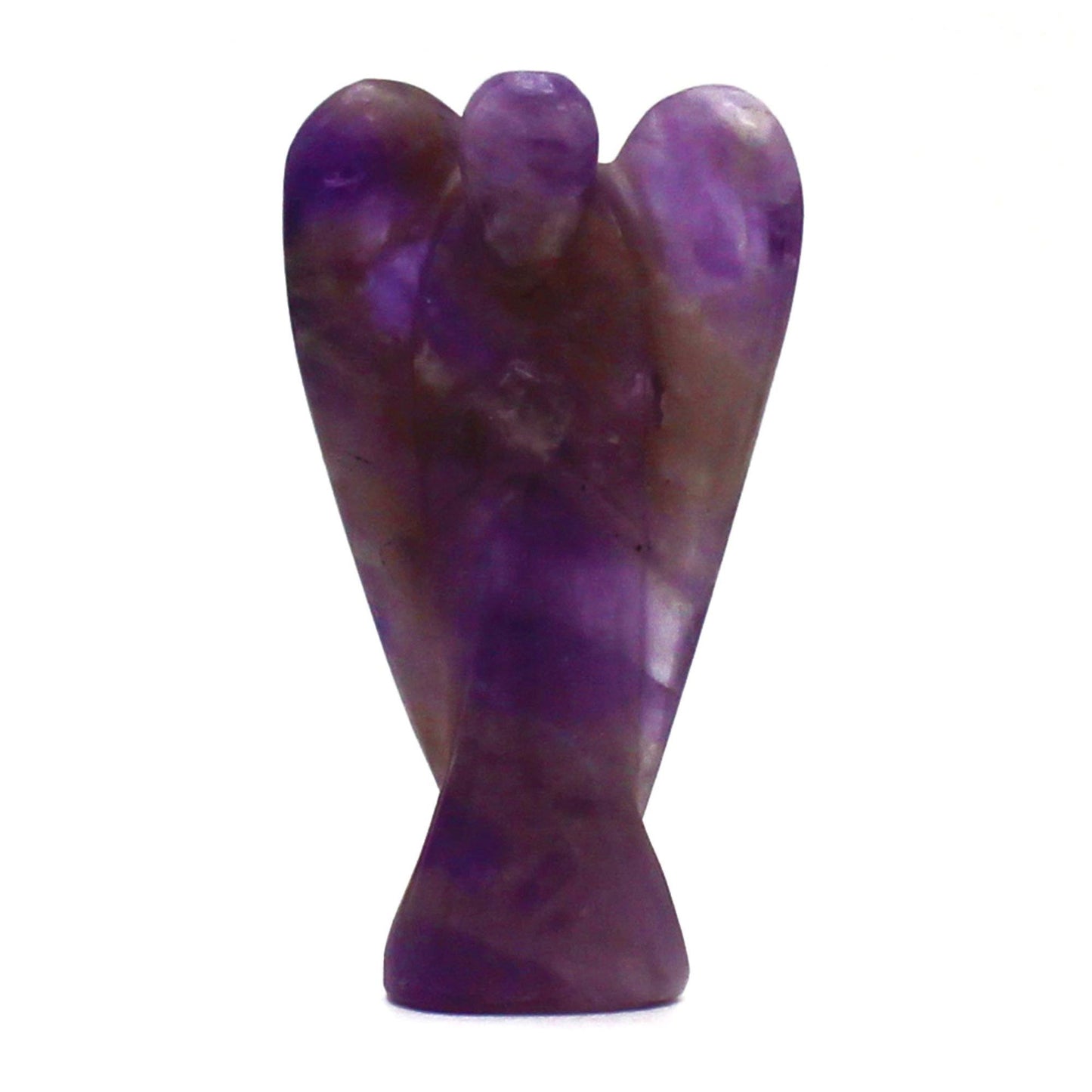Ange sculpté main — Améthyste