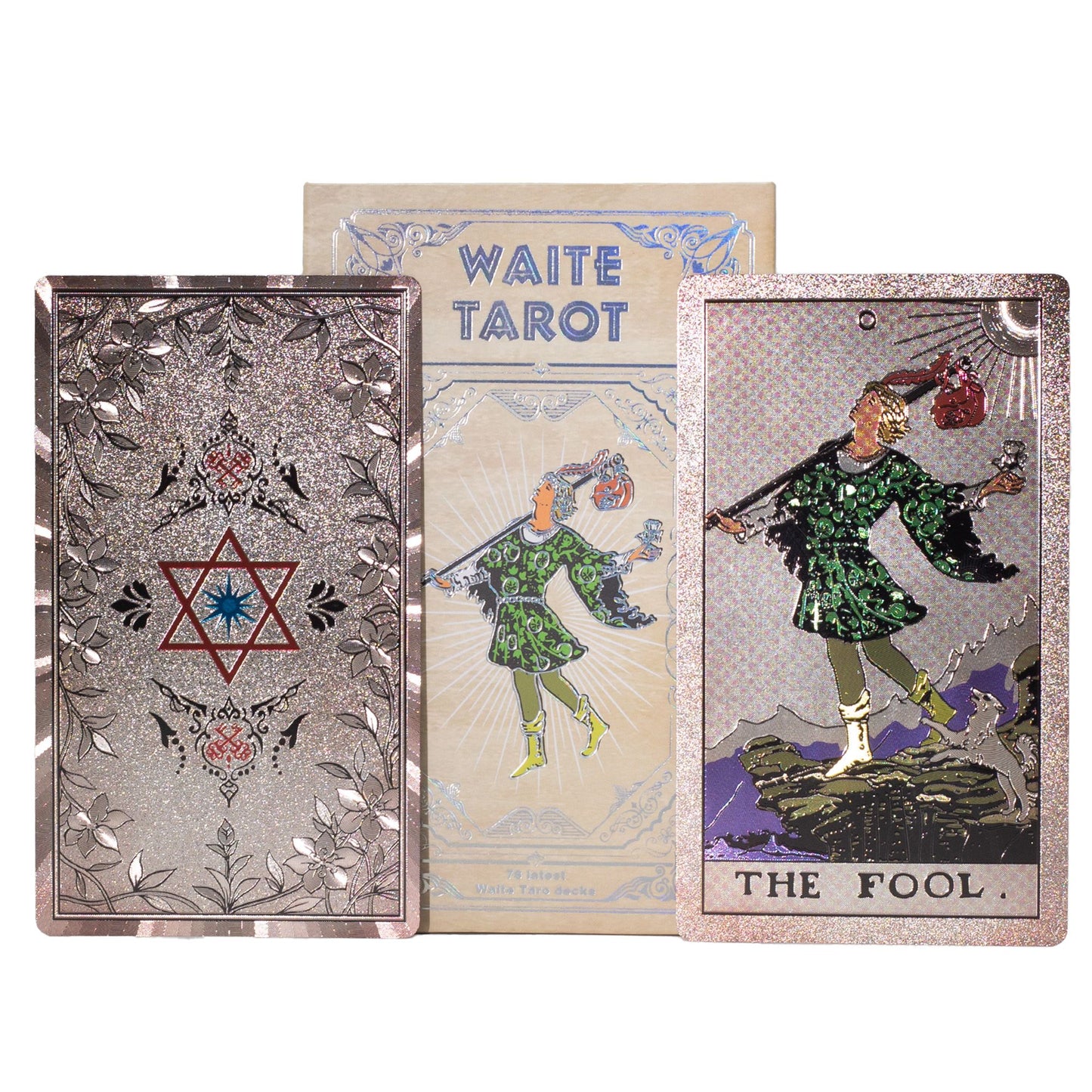 Jeu de tarot Waite à feuille d’argent