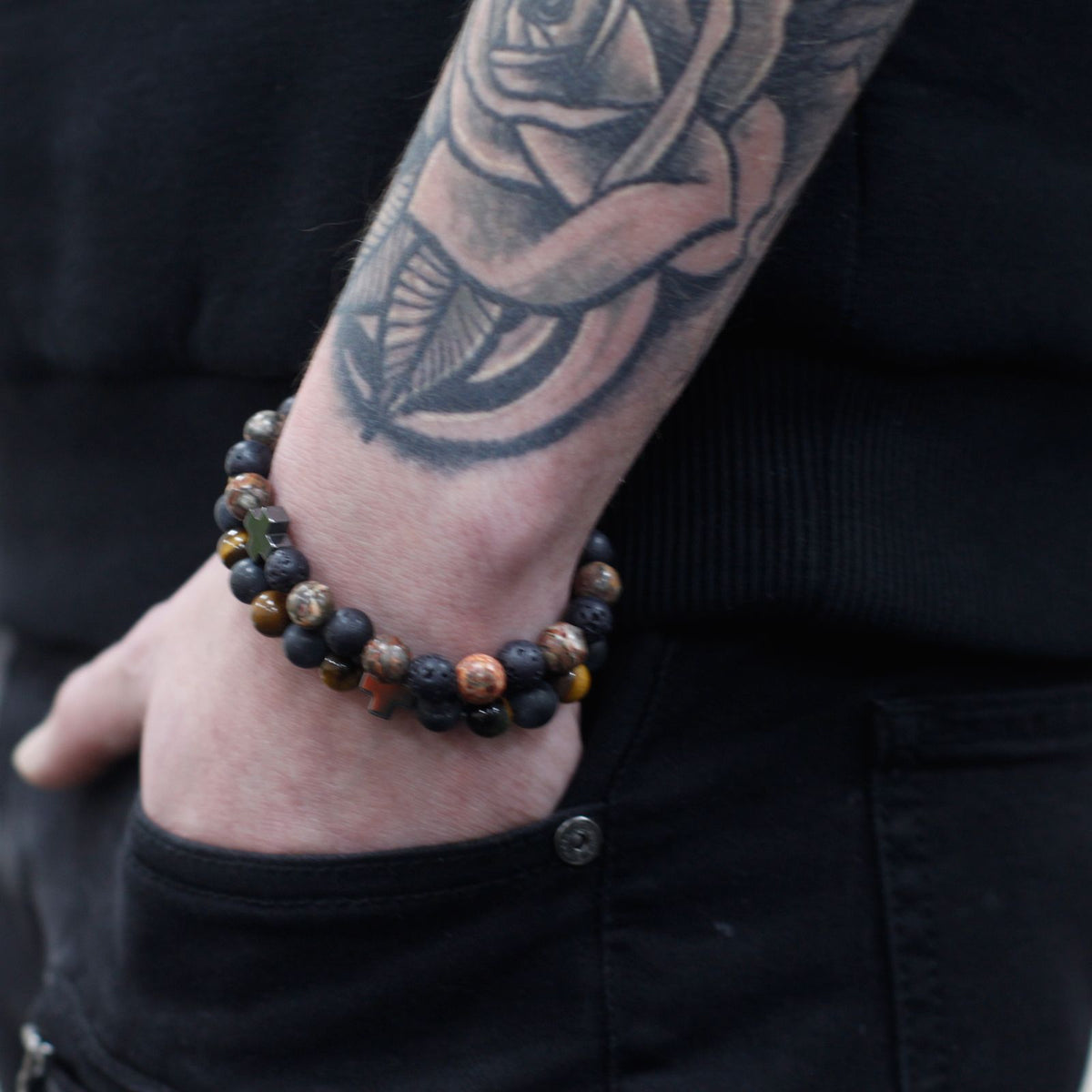 Lot de 2 bracelets d’amitié, pierres arc-en-ciel — vue 5