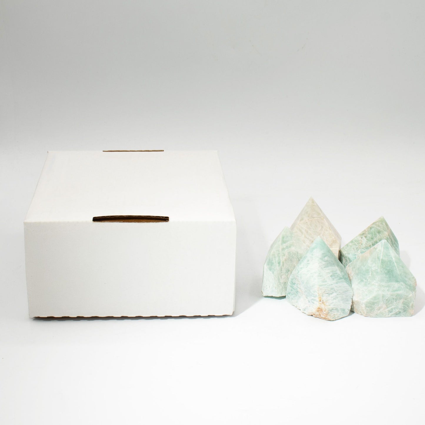 Pointe polie — Amazonite de l’Inde
