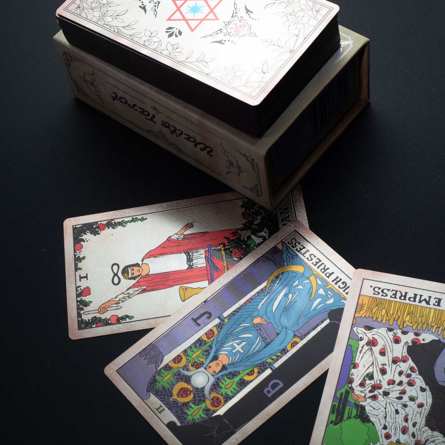 Jeu de tarot Waite à feuille d’argent