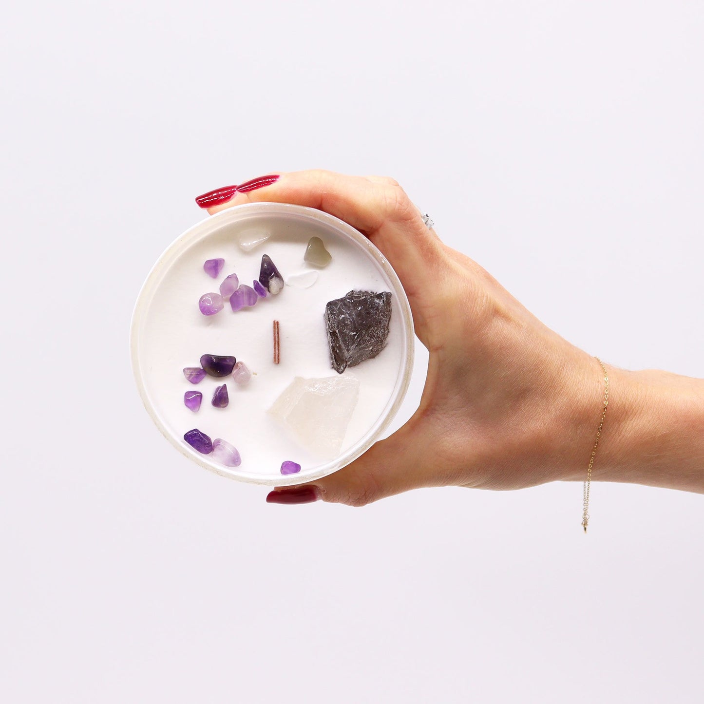 Bougies de cristal de chakra — Chakra de la couronne